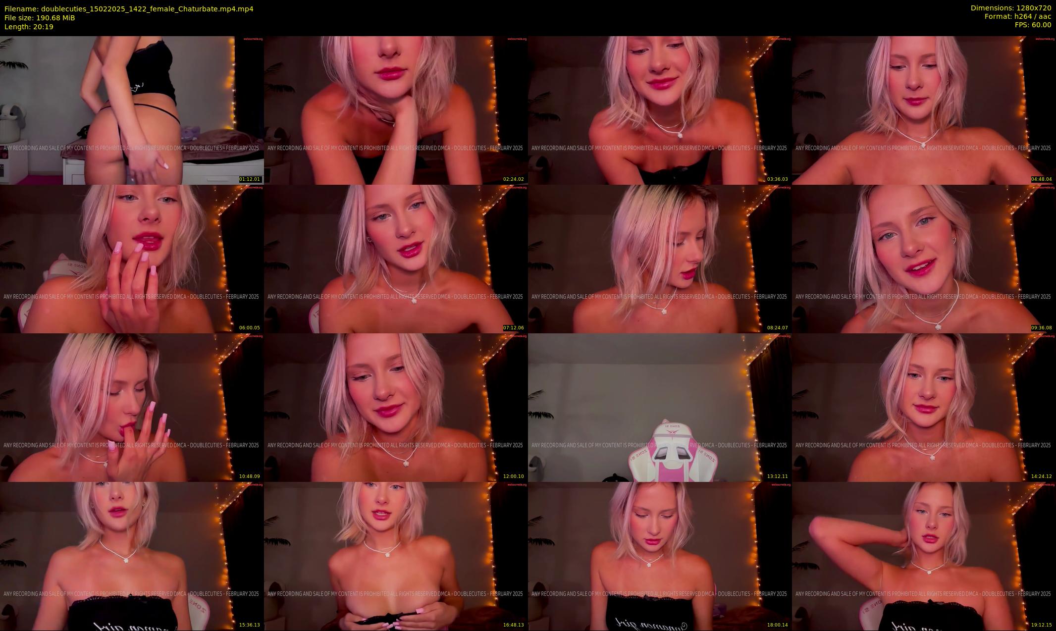 doublecuties — 21 minute Chaturbate couple cam show recording, 720p, Feb 15, 2025