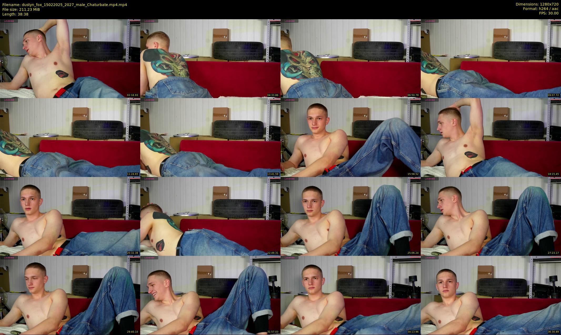 dustyn_fox — 39 minute Chaturbate male cam show recording, 720p, Feb 15, 2025