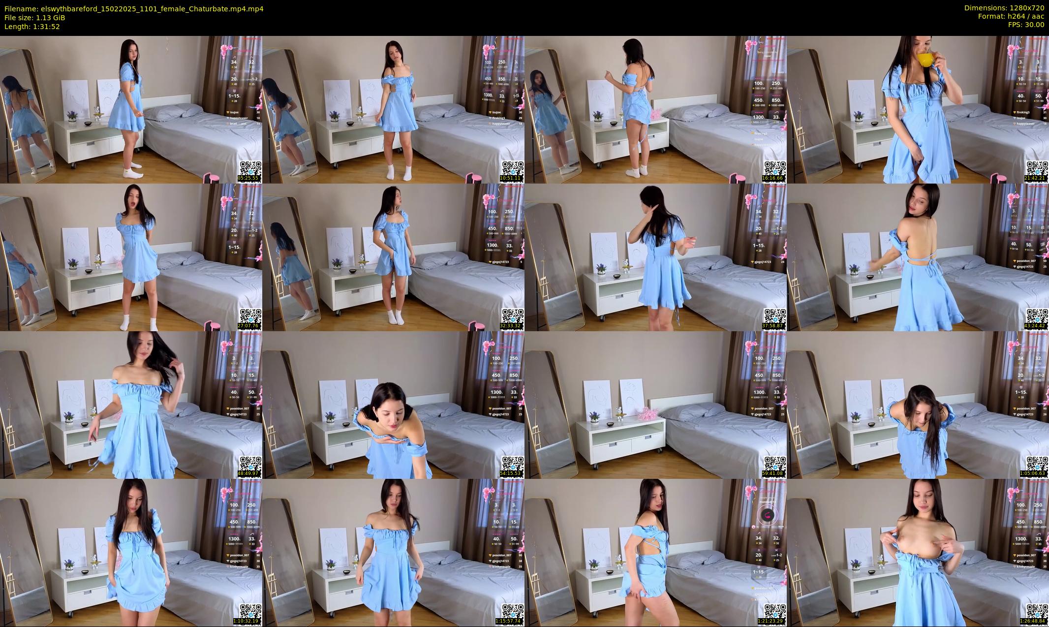 elswythbareford — 92 minute Chaturbate female cam show recording, 720p, Feb 15, 2025