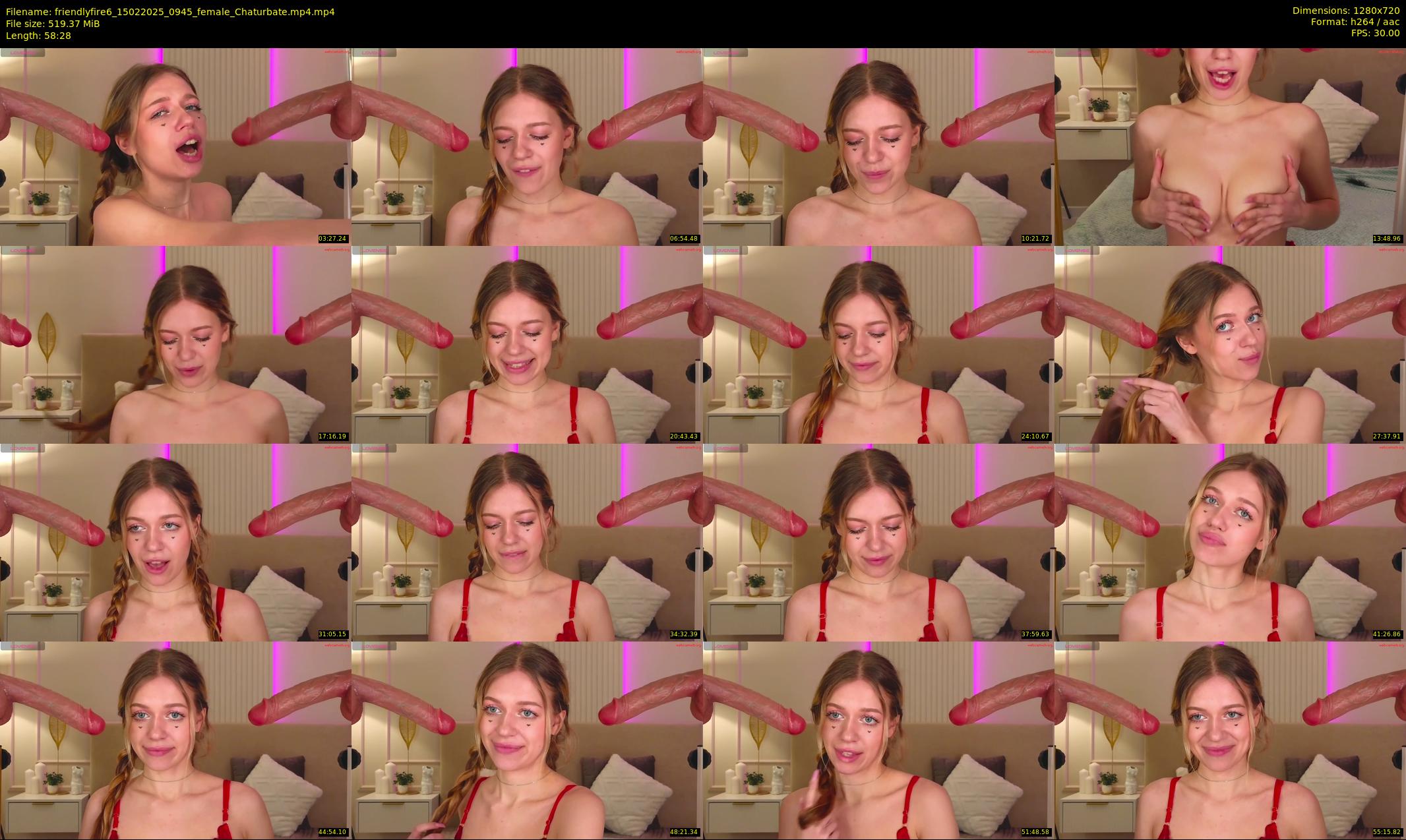 friendlyfire6 — 59 minute Chaturbate female cam show recording, 720p, Feb 15, 2025