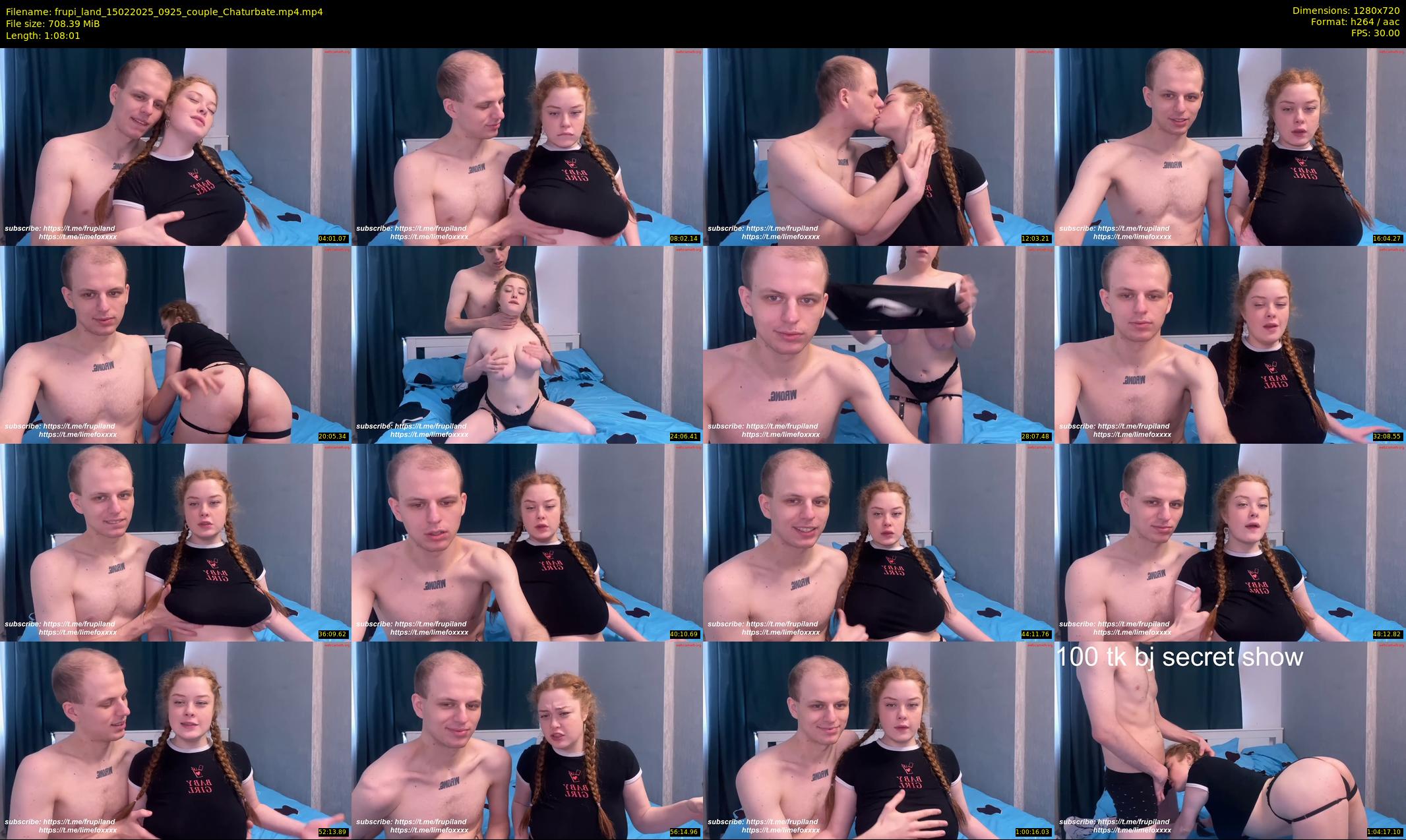 frupi_land — 69 minute Chaturbate couple cam show recording, 720p, Feb 15, 2025