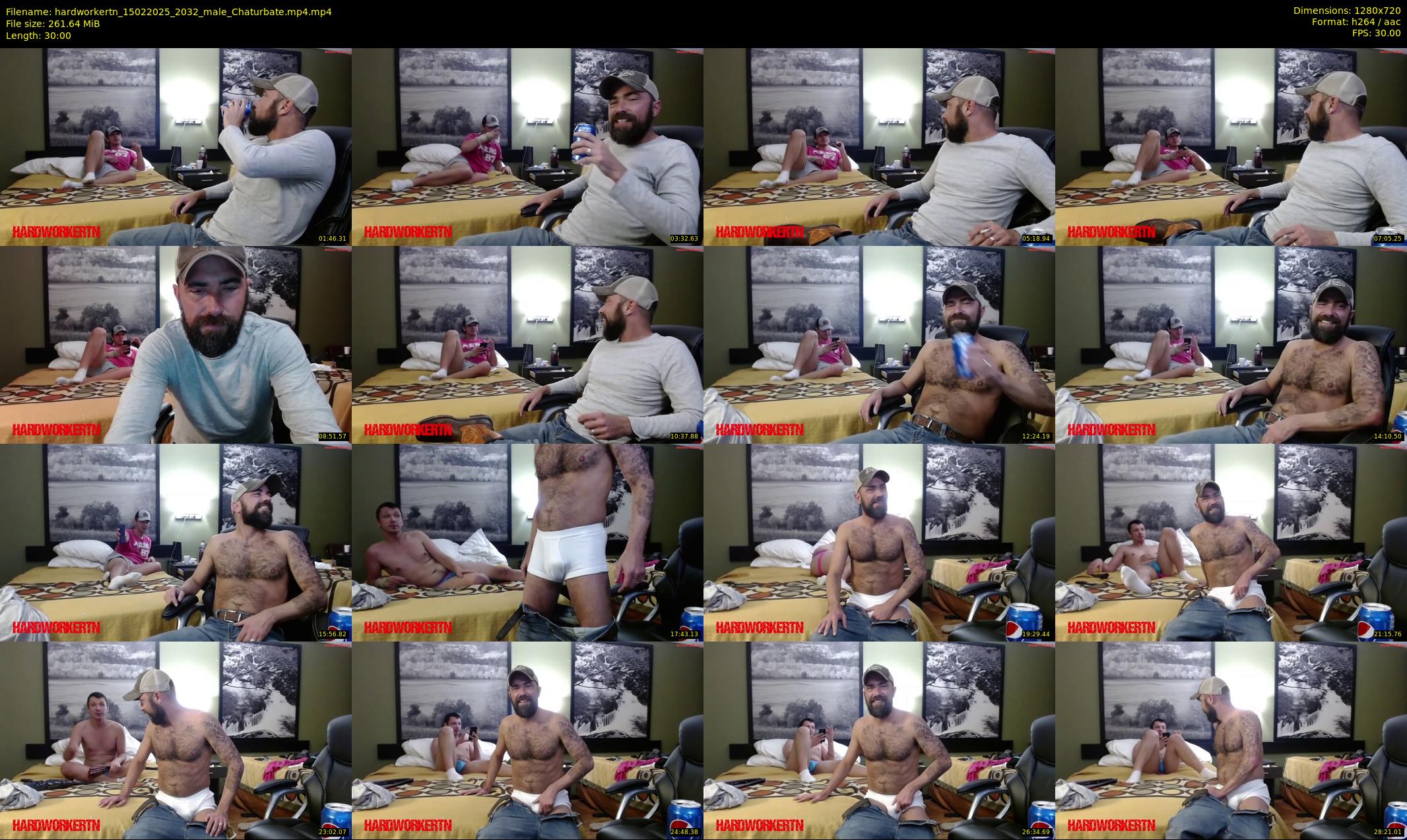 hardworkertn — 30 minute Chaturbate male cam show recording, 720p, Feb 15, 2025