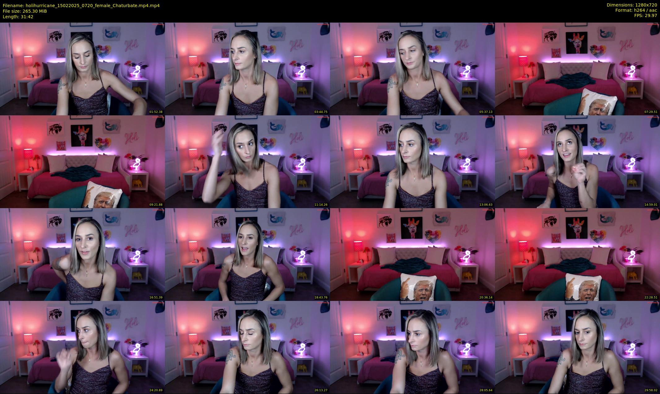 holihurricane — 32 minute Chaturbate female cam show recording, 720p, Feb 15, 2025
