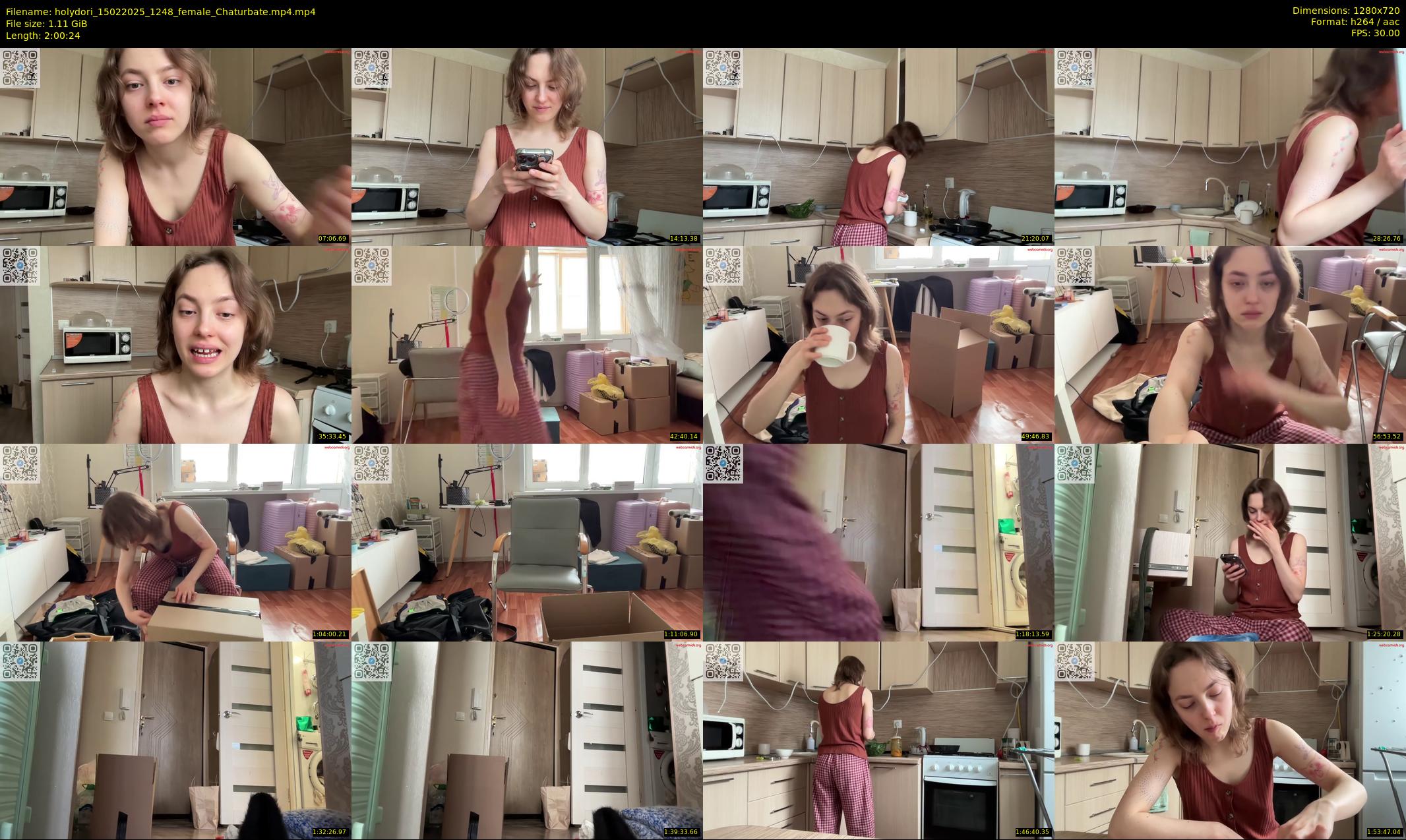 holydori — 121 minute Chaturbate female cam show recording, 720p, Feb 15, 2025