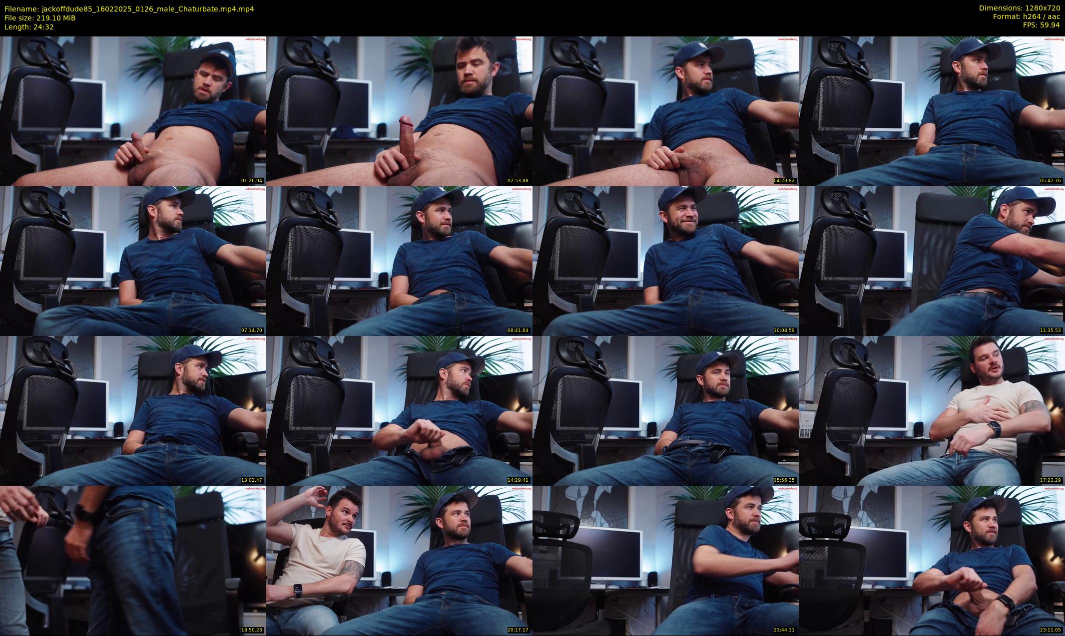 jackoffdude85 — 25 minute Chaturbate male cam show recording, 720p, Feb 16, 2025