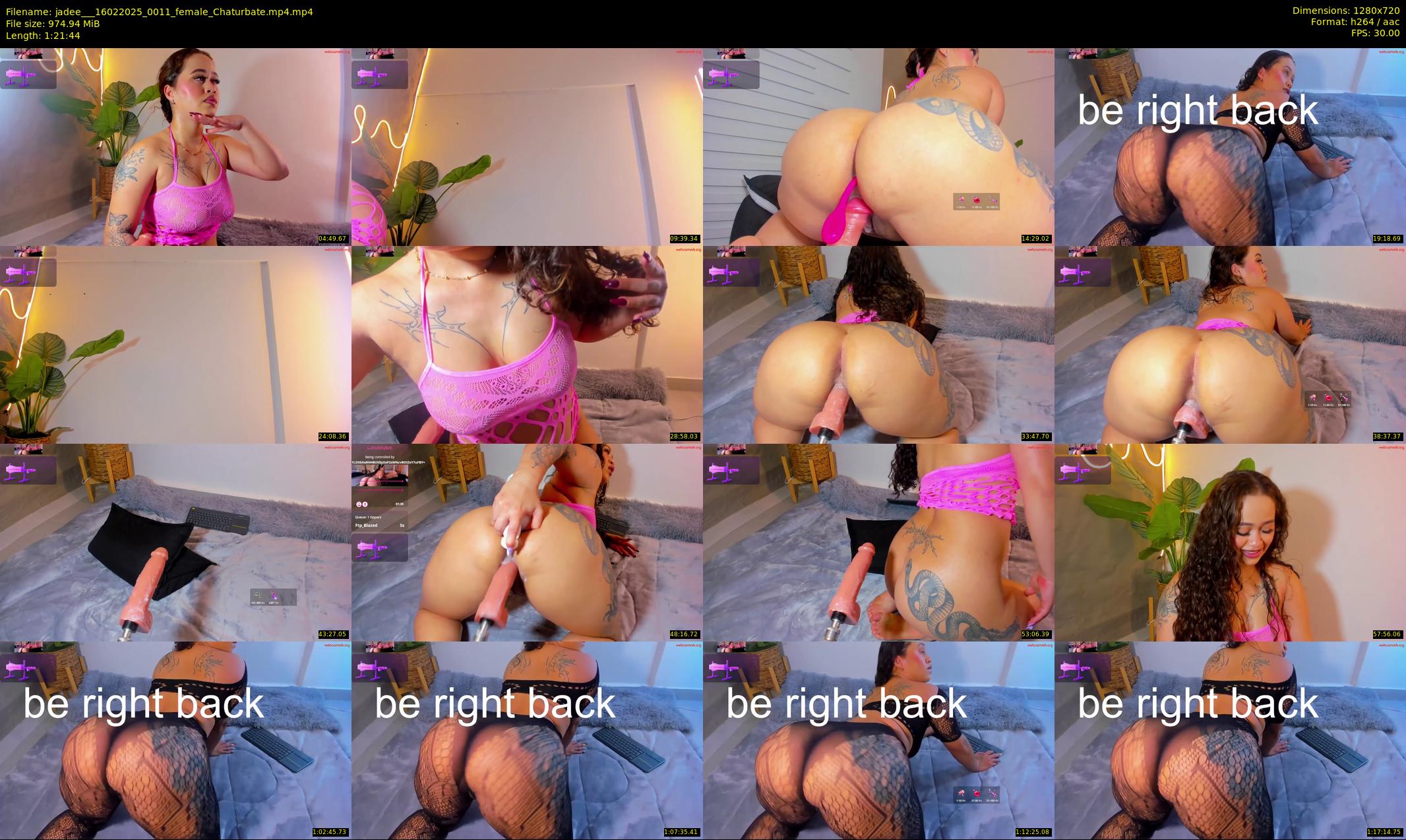 jadee__ — 82 minute Chaturbate female cam show recording, 720p, Feb 16, 2025