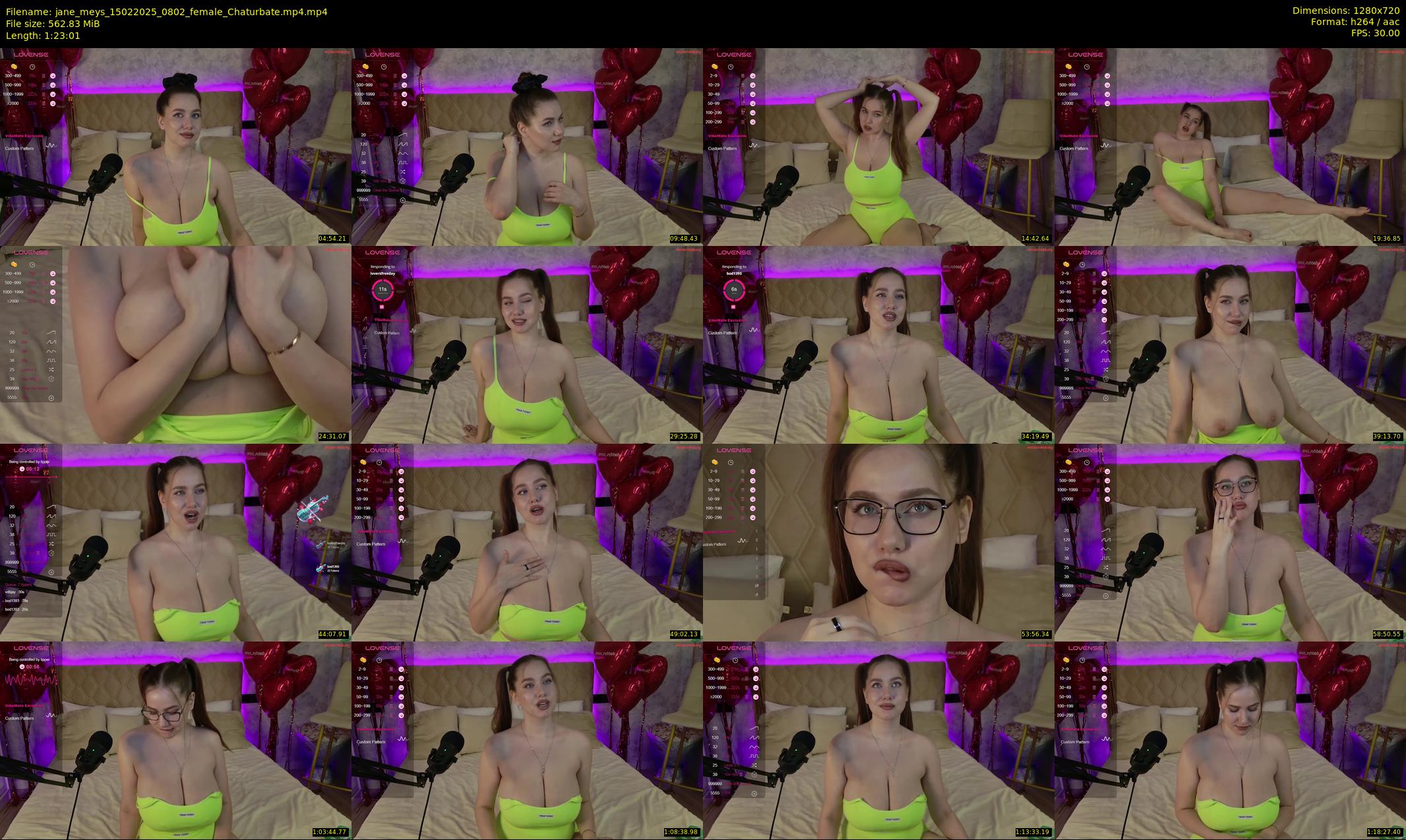 jane_meys — 84 minute Chaturbate female cam show recording, 720p, Feb 15, 2025