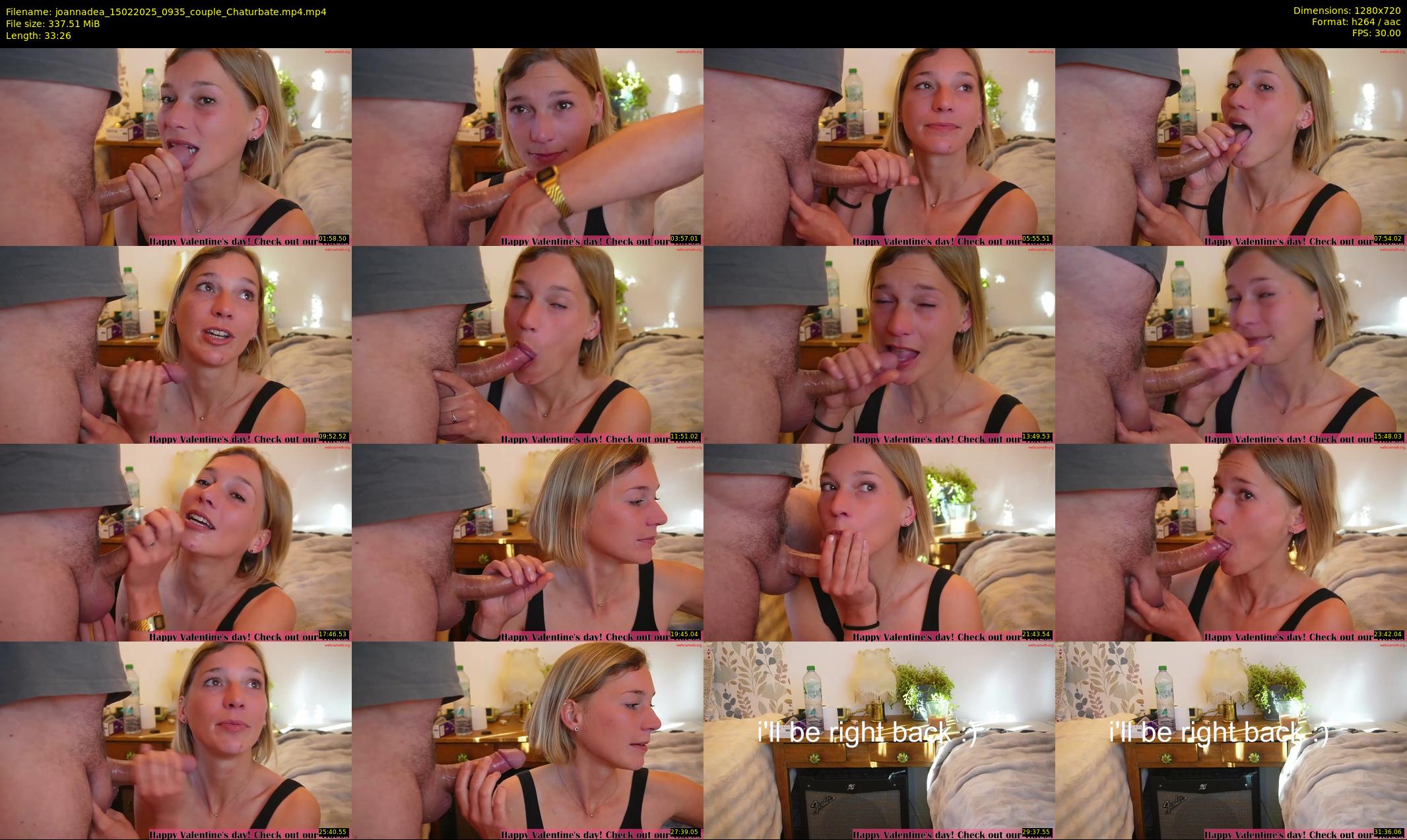 joannadea — 34 minute Chaturbate female cam show recording, 720p, Feb 15, 2025