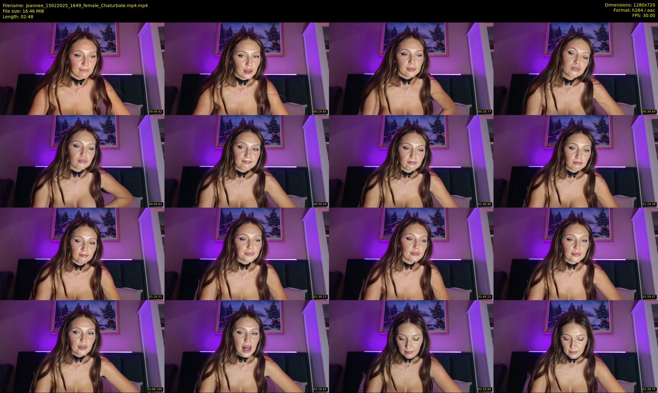 joannee — 3 minute Chaturbate female cam show recording, 720p, Feb 15, 2025