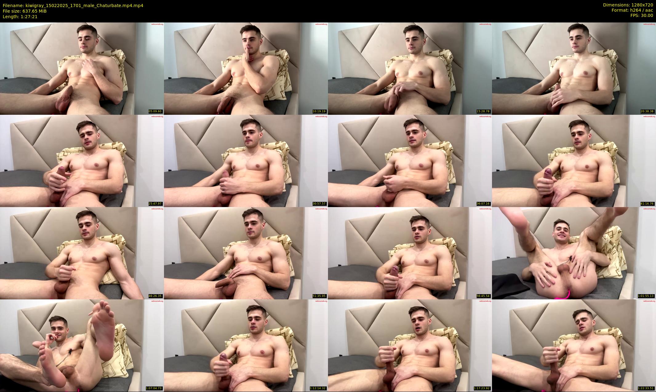 kiwigray — 88 minute Chaturbate male cam show recording, 720p, Feb 15, 2025