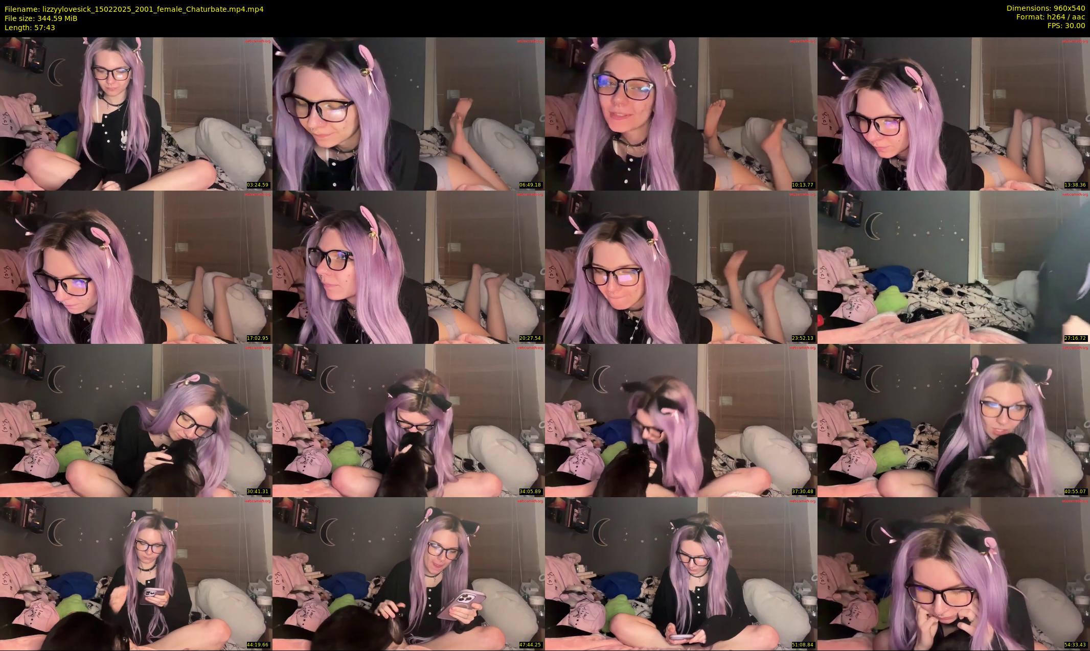 lizzyylovesick — 58 minute Chaturbate female cam show recording, 480p, Feb 15, 2025