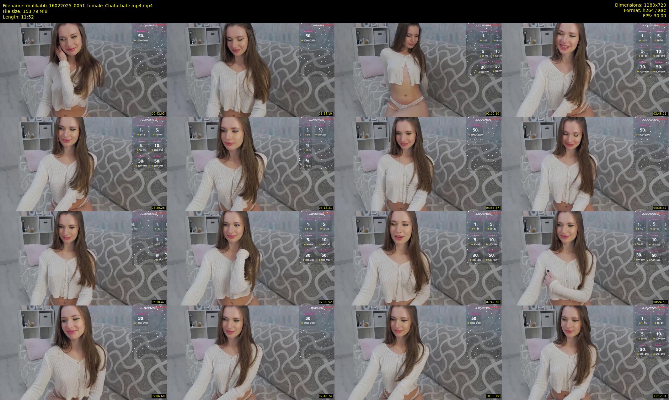malikabb — 12 minute Chaturbate female cam show recording, 720p, Feb 16, 2025