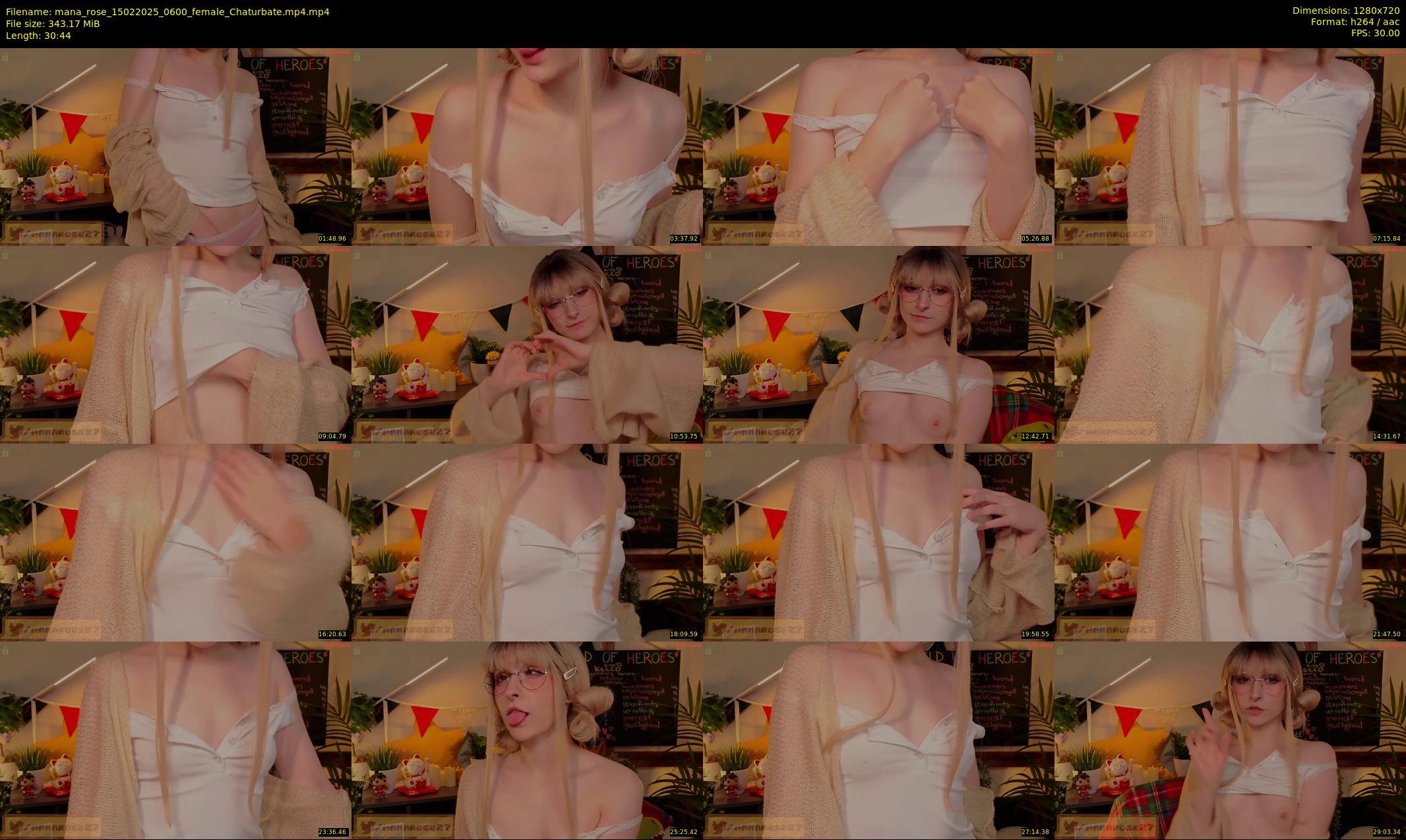 mana_rose — 31 minute Chaturbate female cam show recording, 720p, Feb 15, 2025