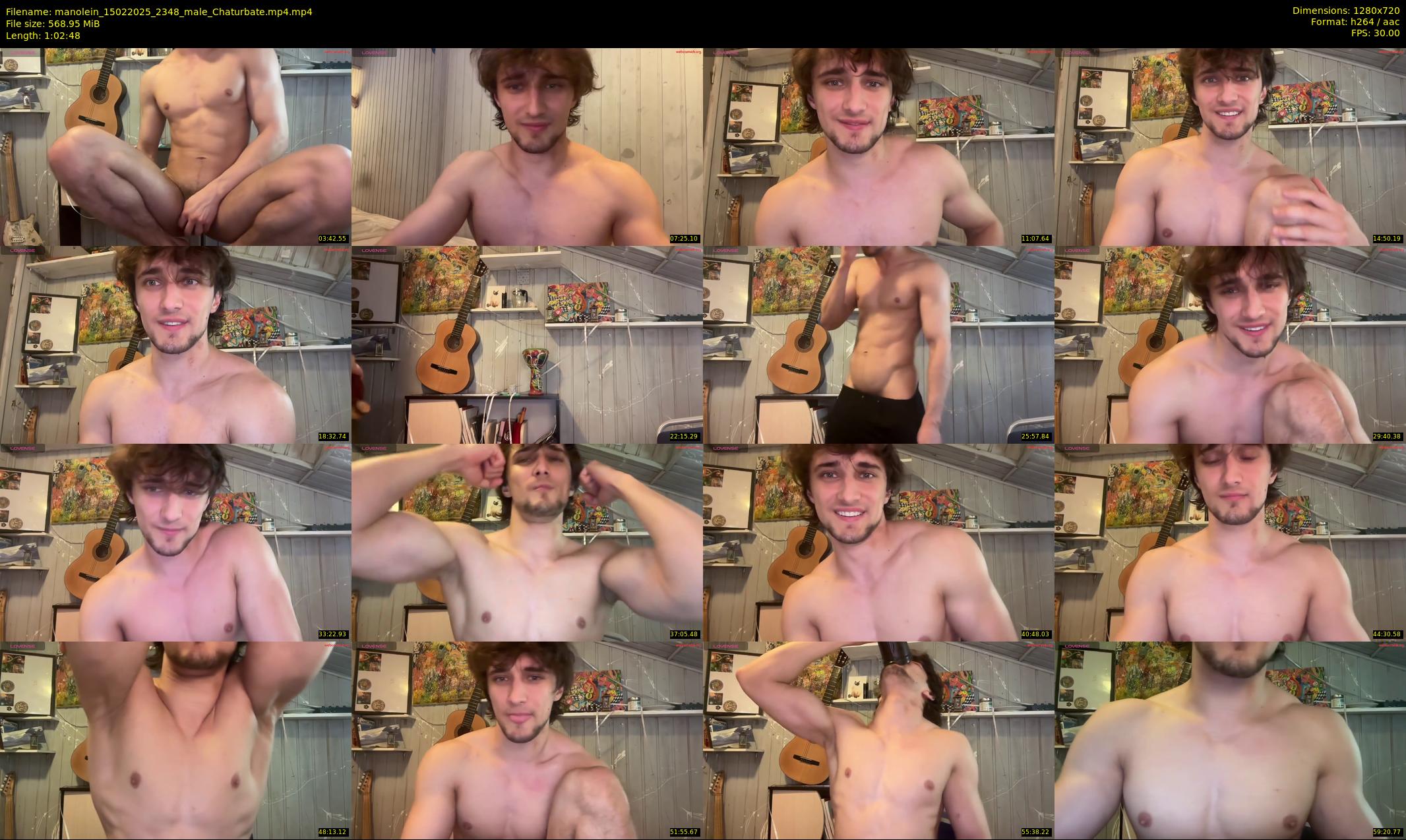 manolein — 63 minute Chaturbate male cam show recording, 720p, Feb 15, 2025