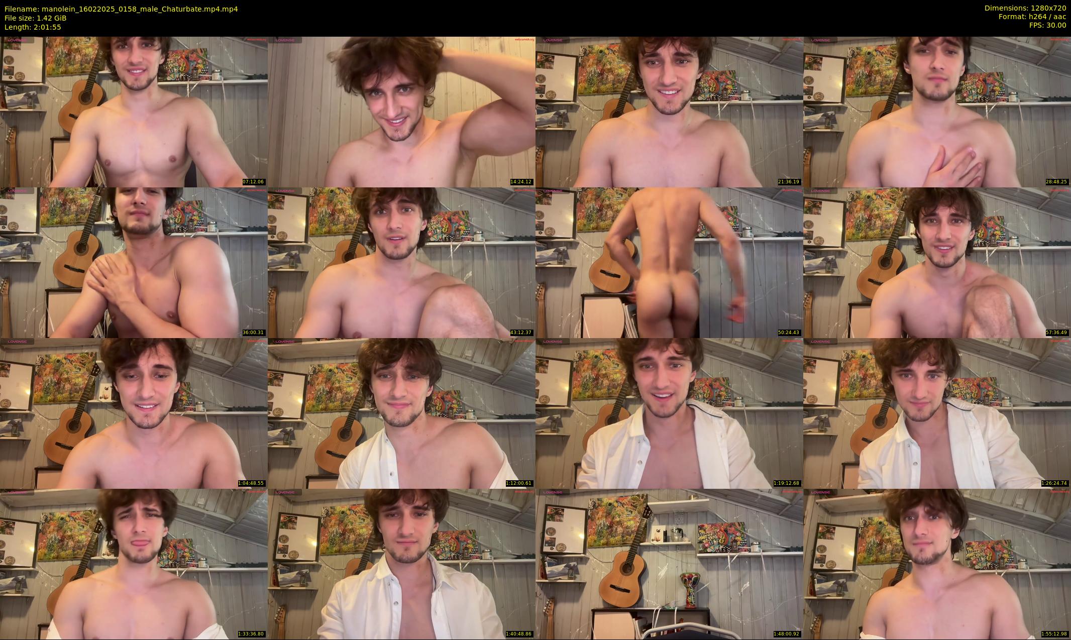 manolein — 122 minute Chaturbate male cam show recording, 720p, Feb 16, 2025