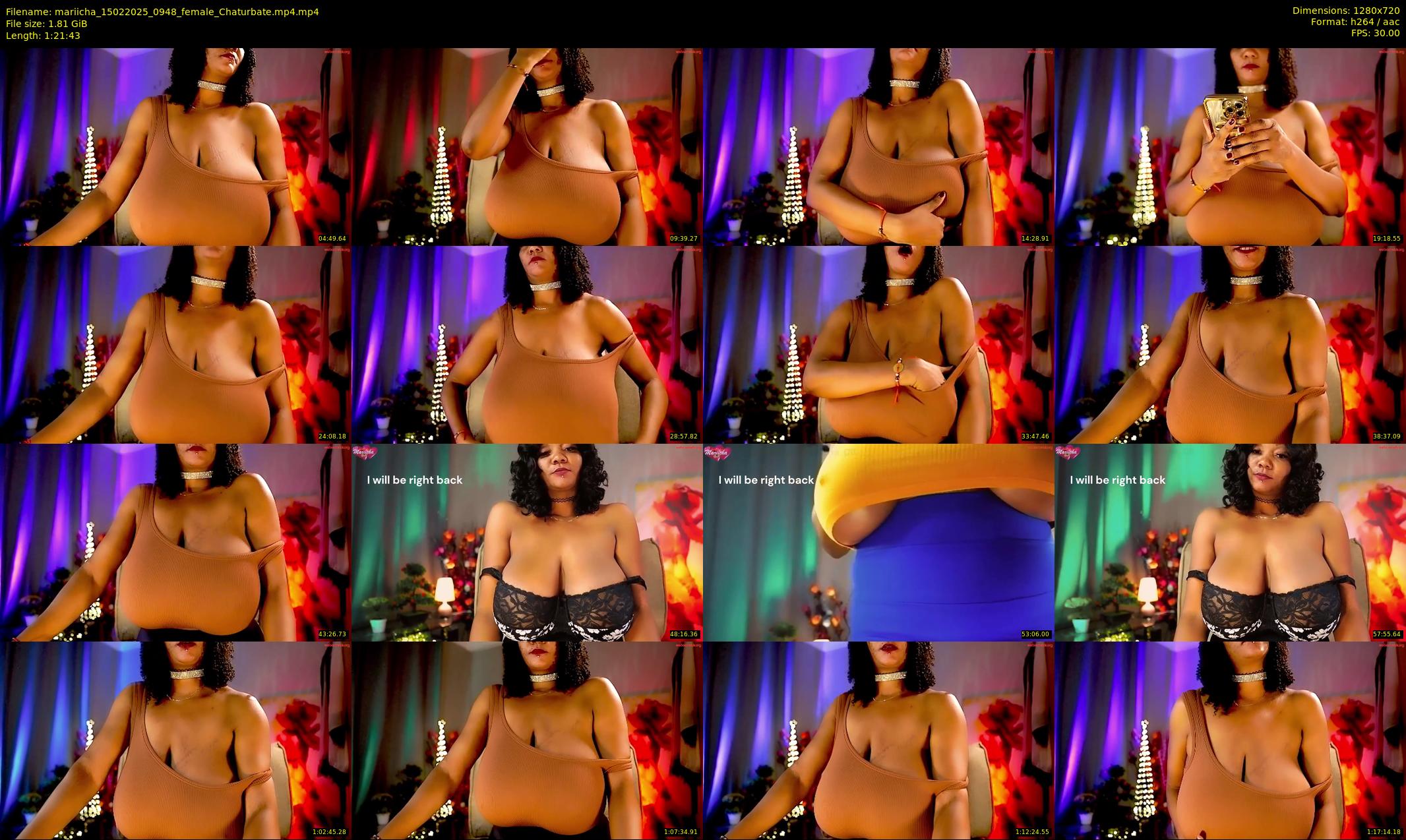 mariicha — 82 minute Chaturbate female cam show recording, 720p, Feb 15, 2025