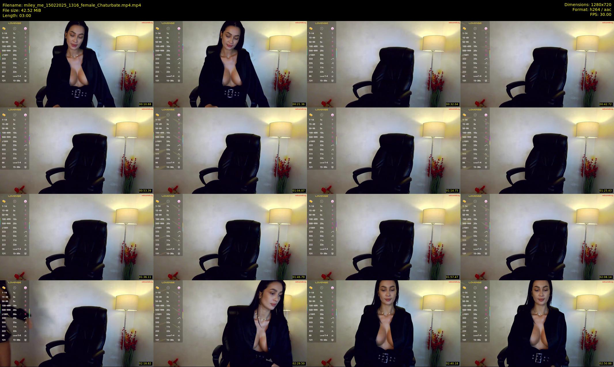 miley_me — 3 minute Chaturbate female cam show recording, 720p, Feb 15, 2025
