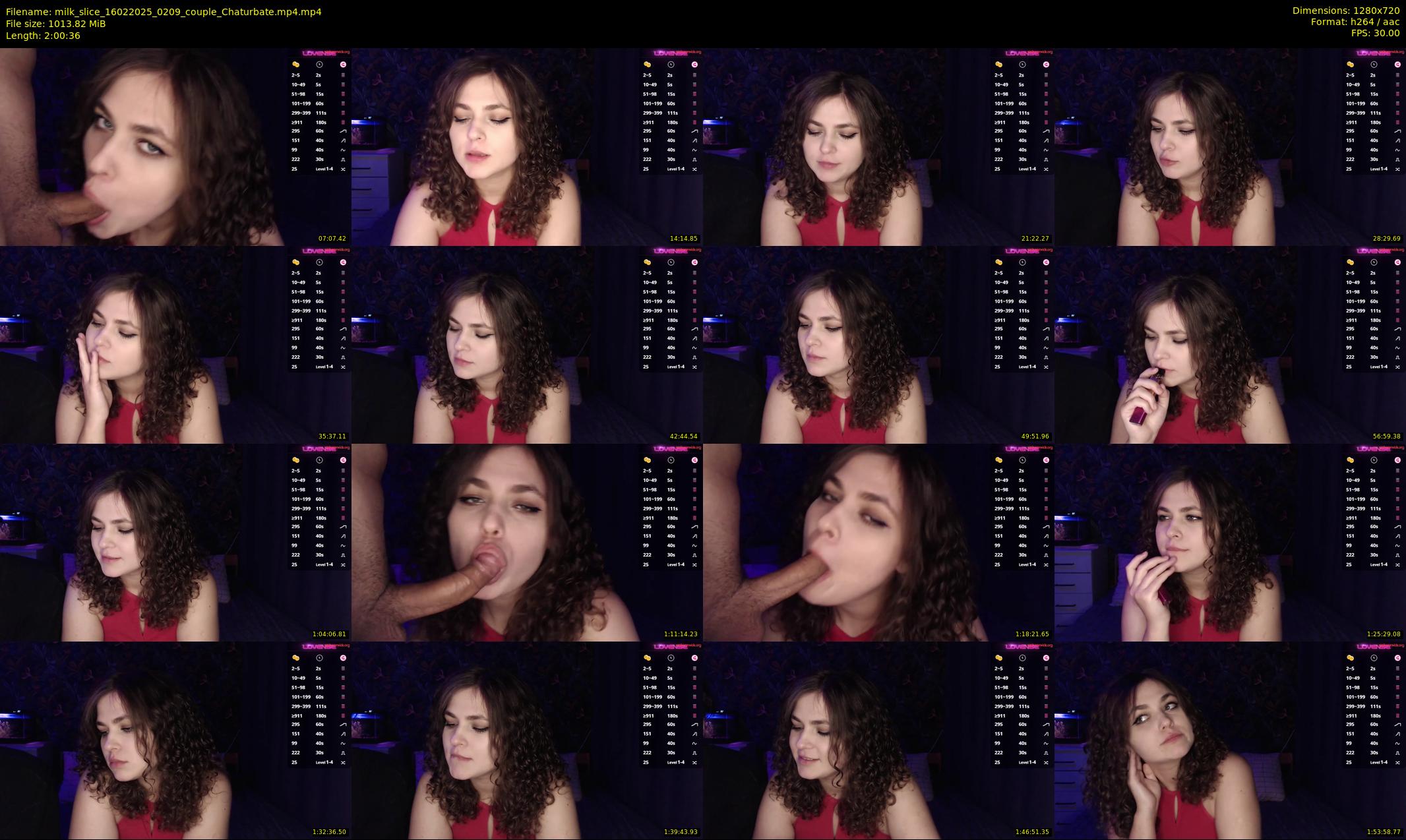 milk_slice — 121 minute Chaturbate couple cam show recording, 720p, Feb 16, 2025