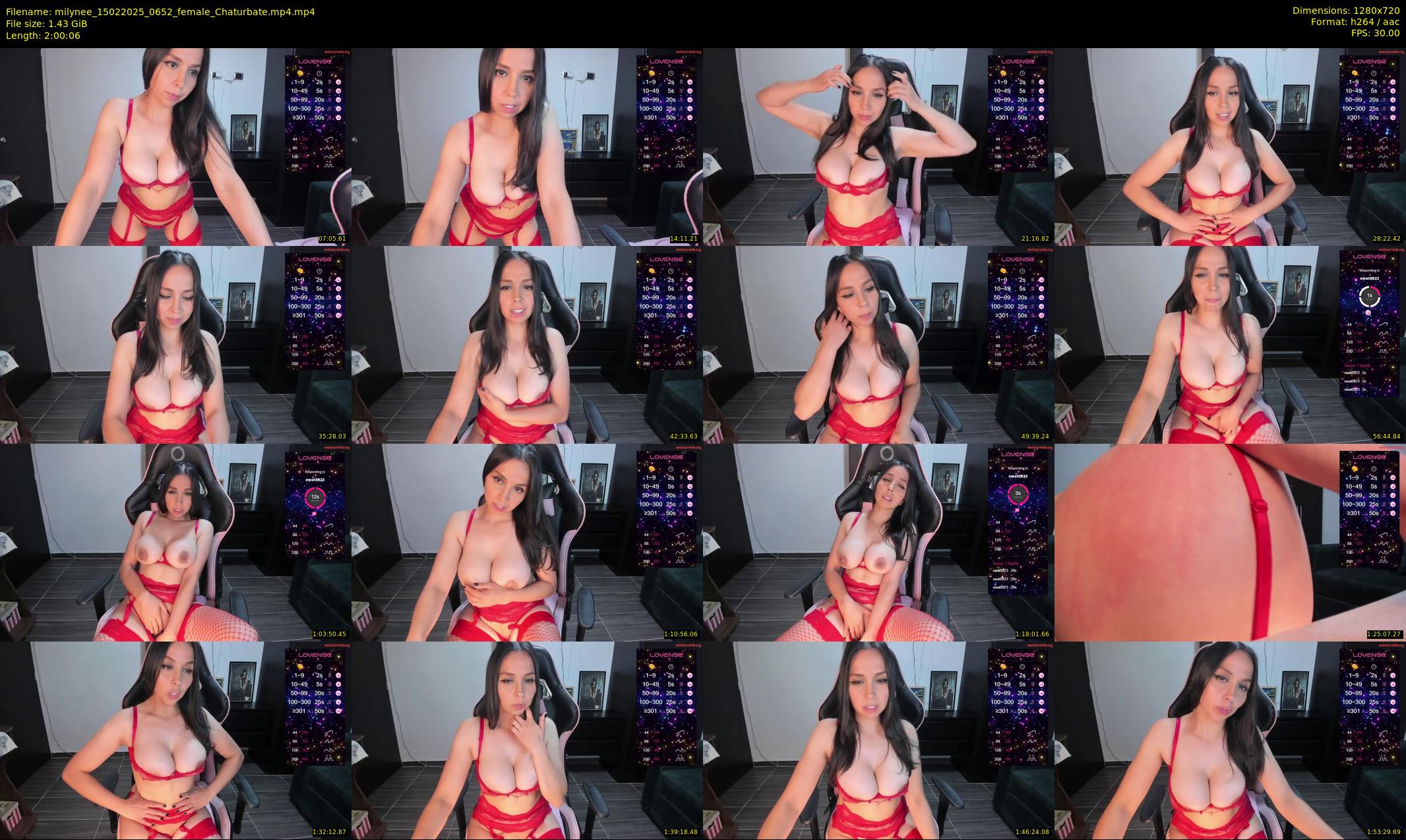 milynee — 121 minute Chaturbate female cam show recording, 720p, Feb 15, 2025