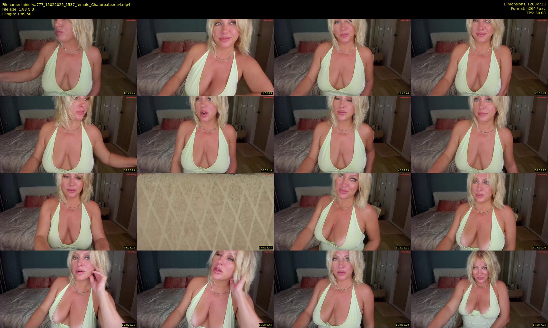 minerva777 — 110 minute Chaturbate female cam show recording, 720p, Feb 15, 2025