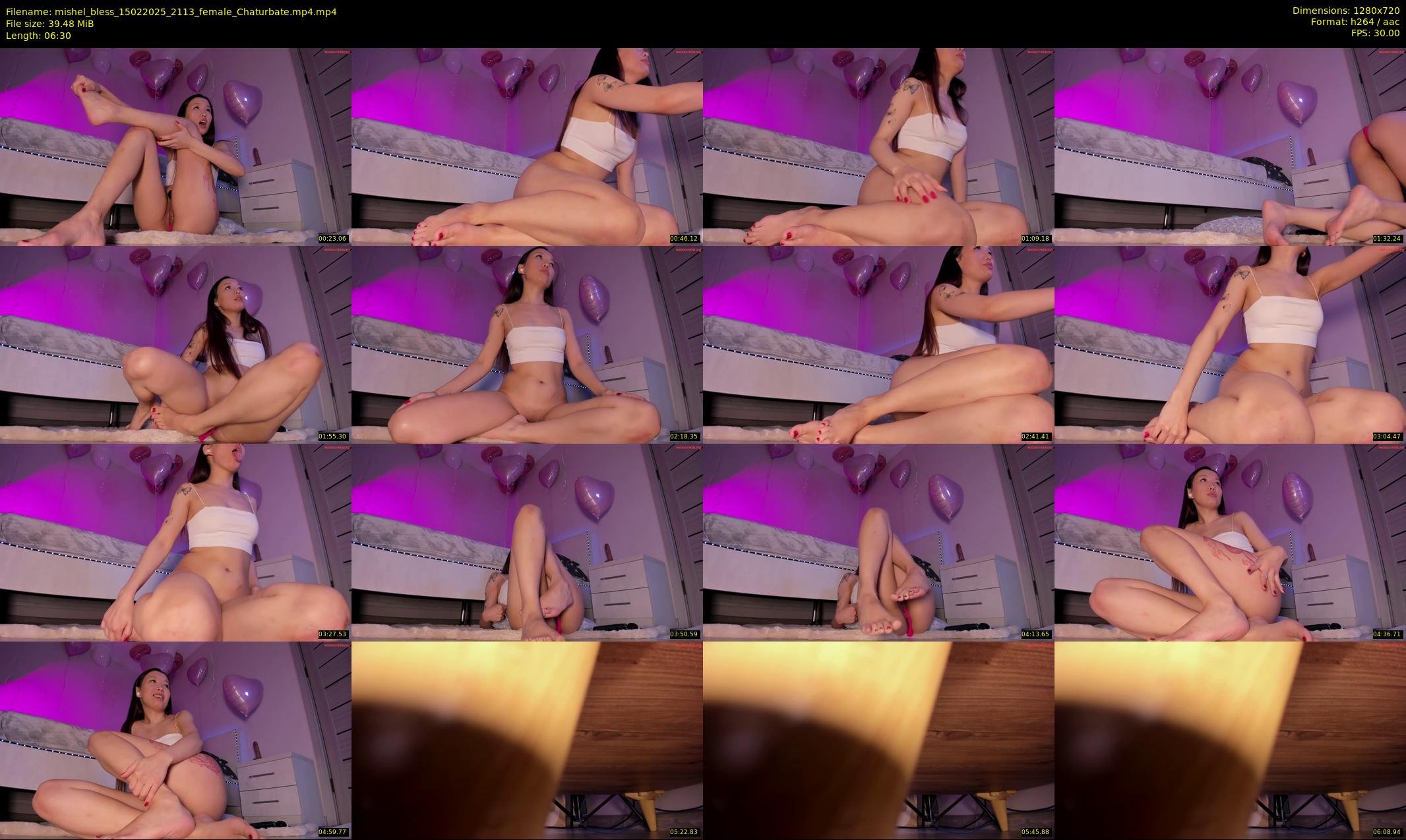 mishel_bless — 7 minute Chaturbate female cam show recording, 720p, Feb 15, 2025