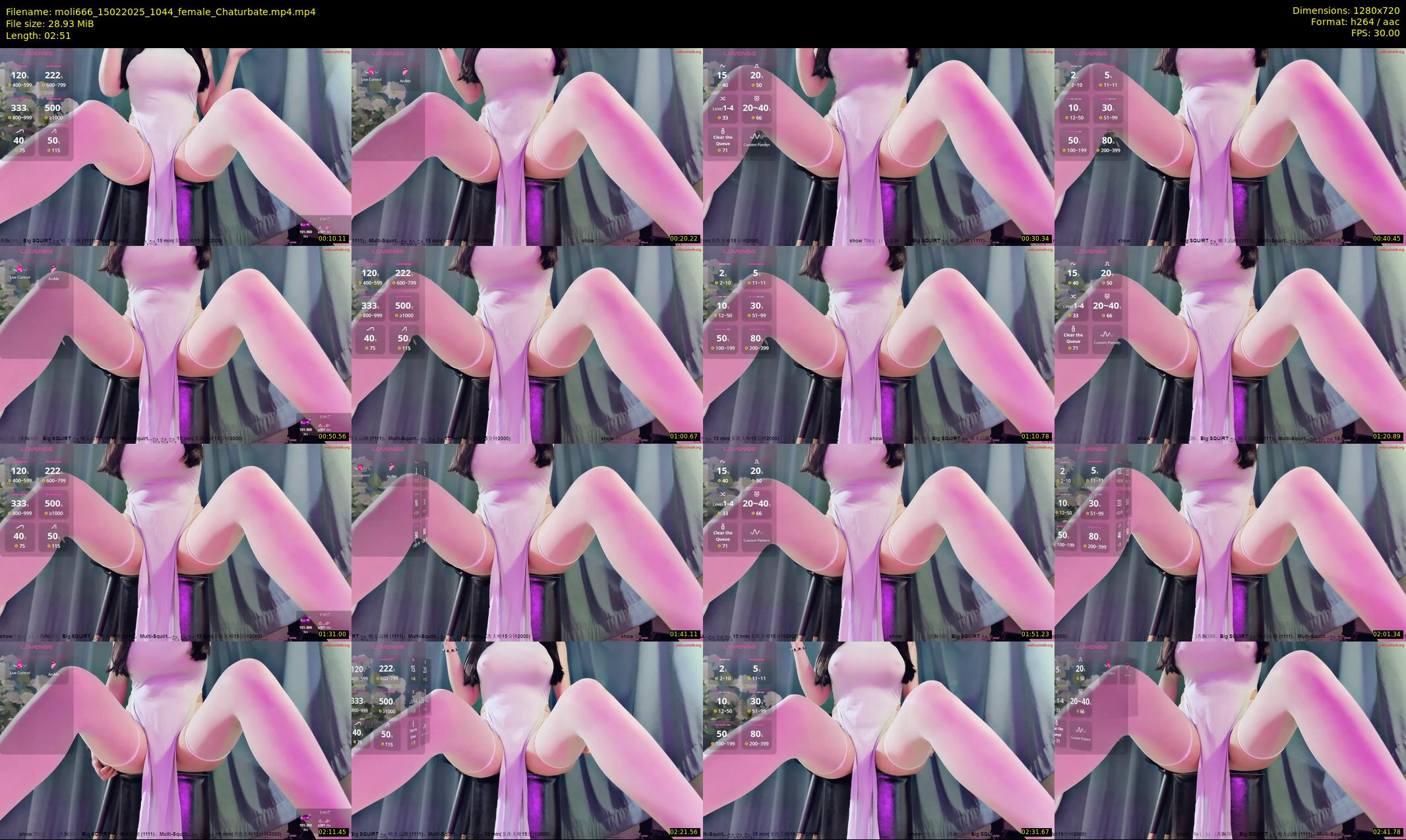 moli666 — 3 minute Chaturbate female cam show recording, 720p, Feb 15, 2025