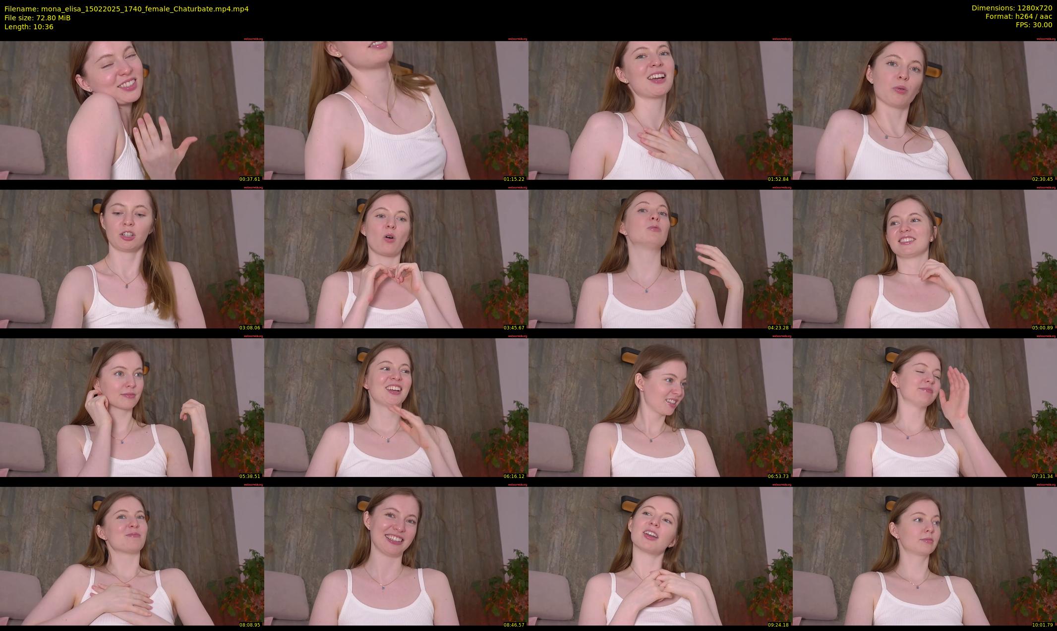 mona_elisa — 11 minute Chaturbate female cam show recording, 720p, Feb 15, 2025