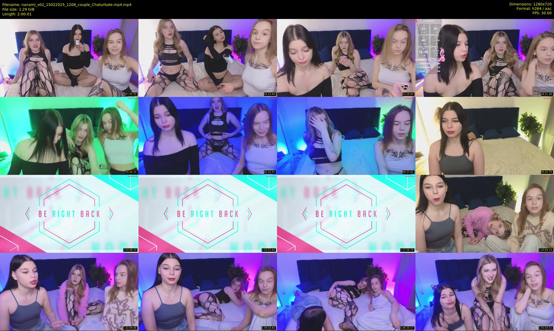 nanami_v02 — 121 minute Chaturbate couple cam show recording, 720p, Feb 15, 2025