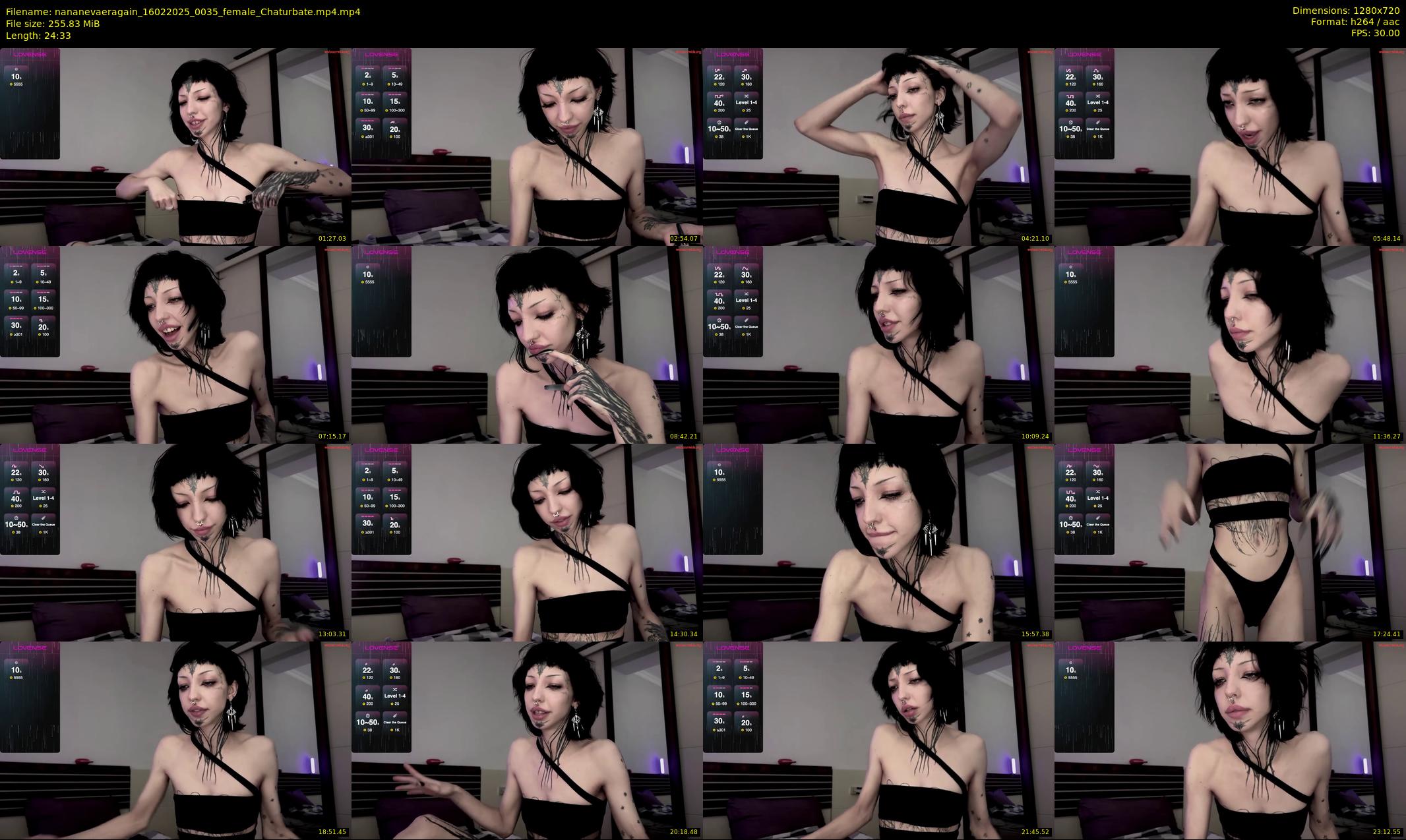 nananevaeragain — 25 minute Chaturbate female cam show recording, 720p, Feb 16, 2025