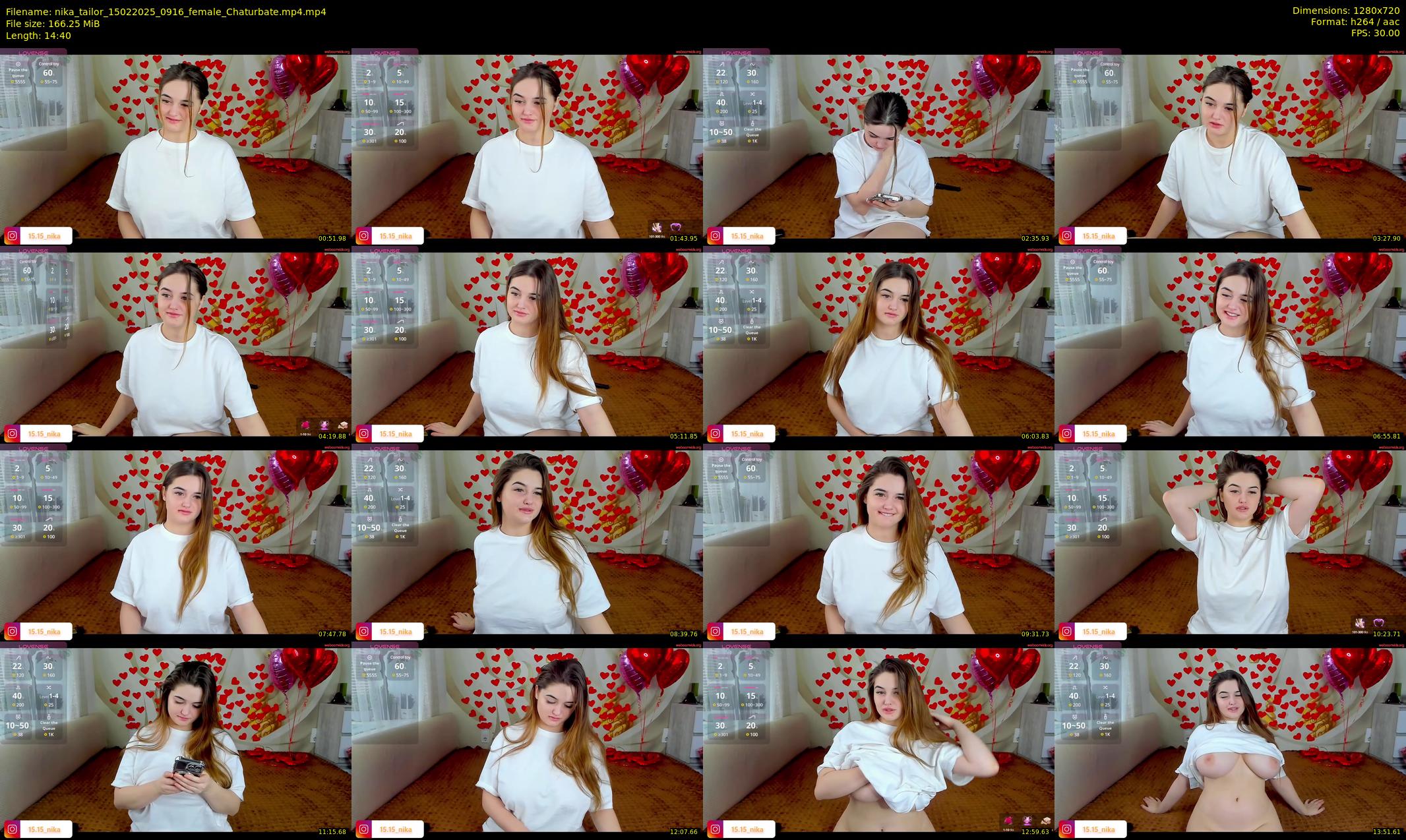 nika_tailor — 15 minute Chaturbate female cam show recording, 720p, Feb 15, 2025