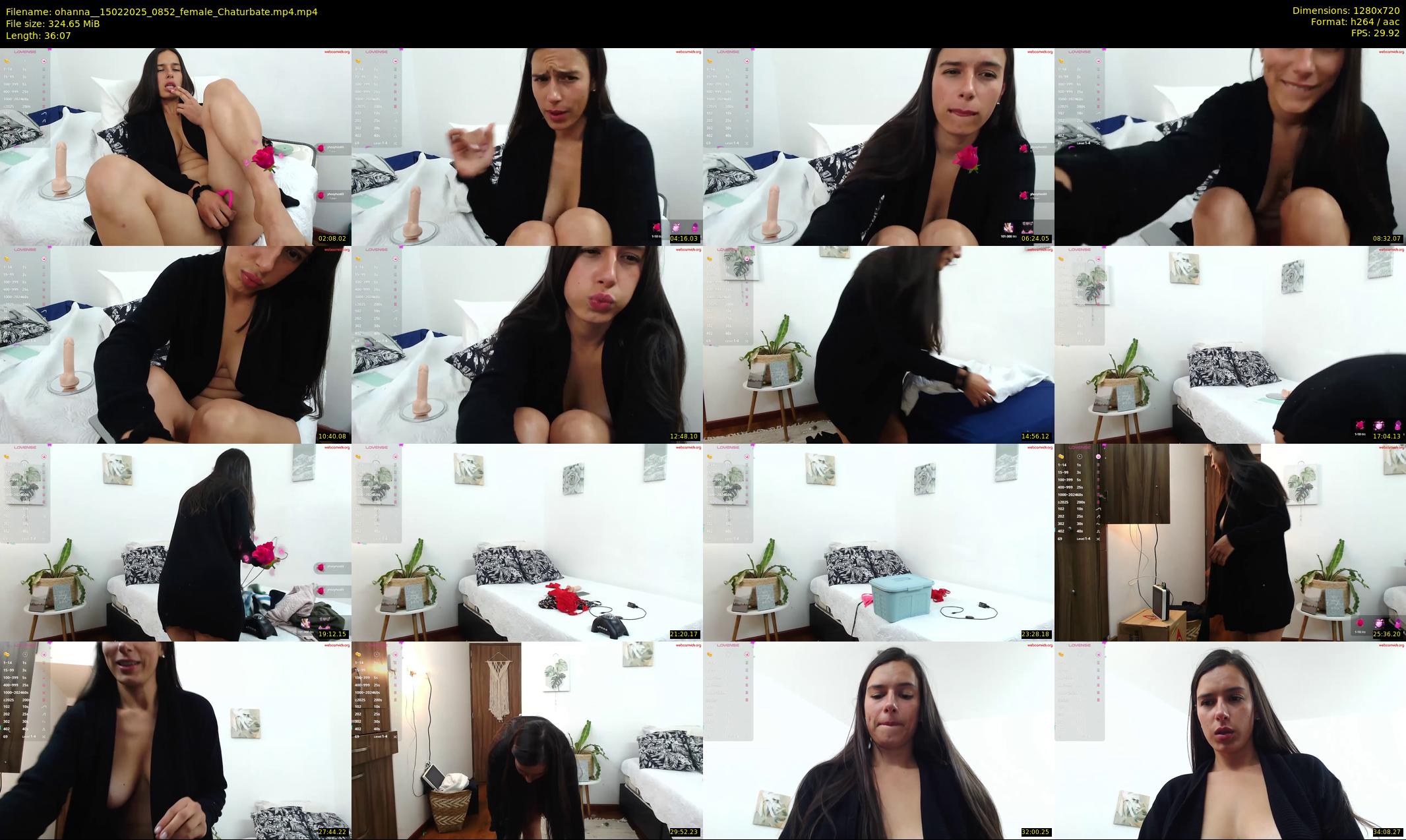 ohanna_ — 37 minute Chaturbate female cam show recording, 720p, Feb 15, 2025