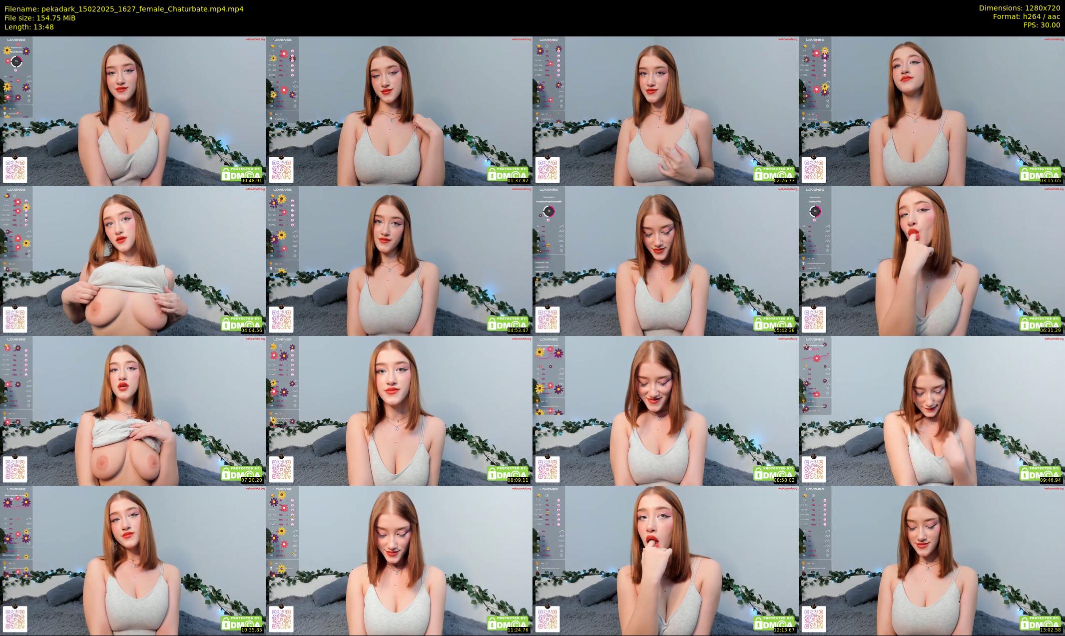 pekadark — 14 minute Chaturbate female cam show recording, 720p, Feb 15, 2025