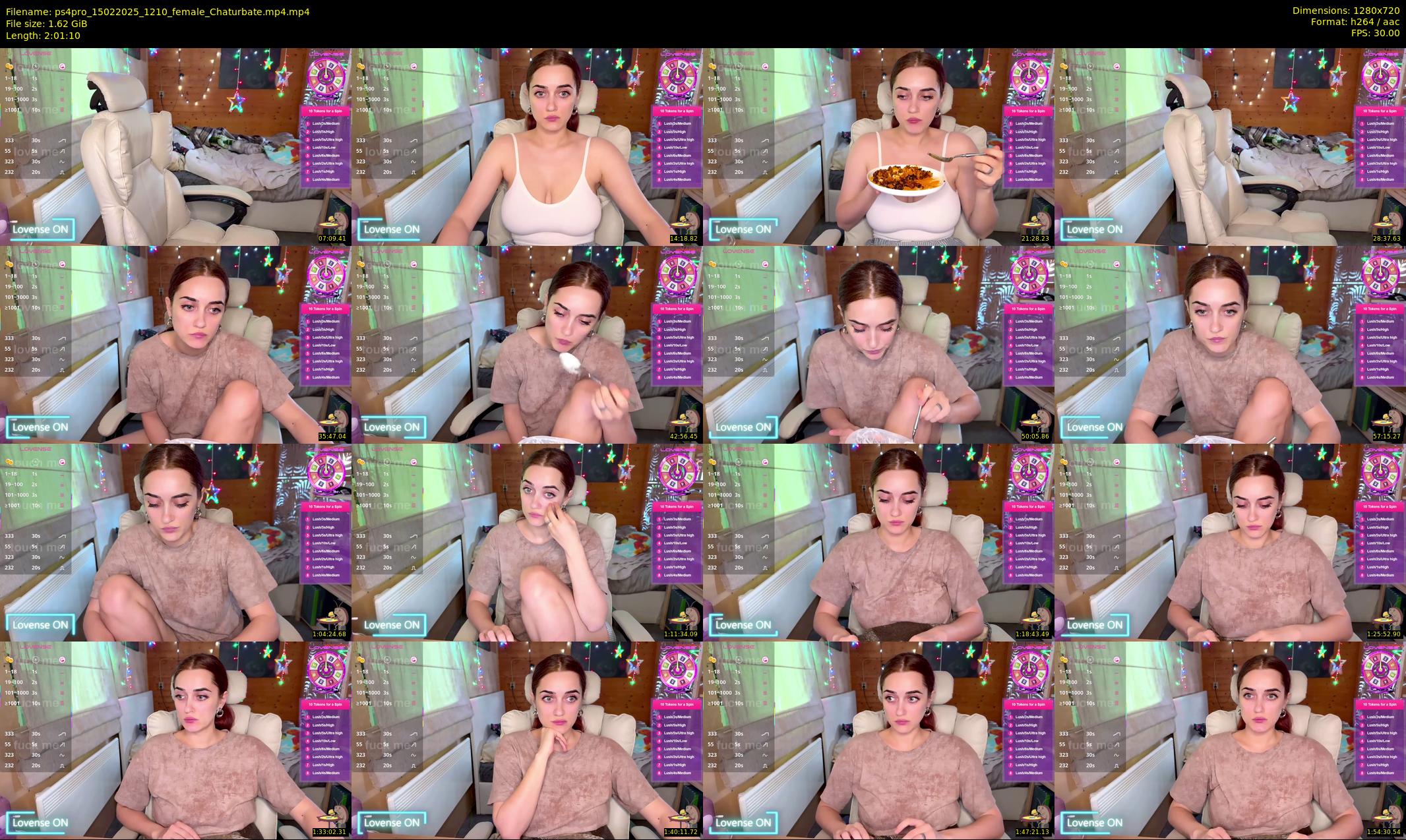 ps4pro — 122 minute Chaturbate female cam show recording, 720p, Feb 15, 2025