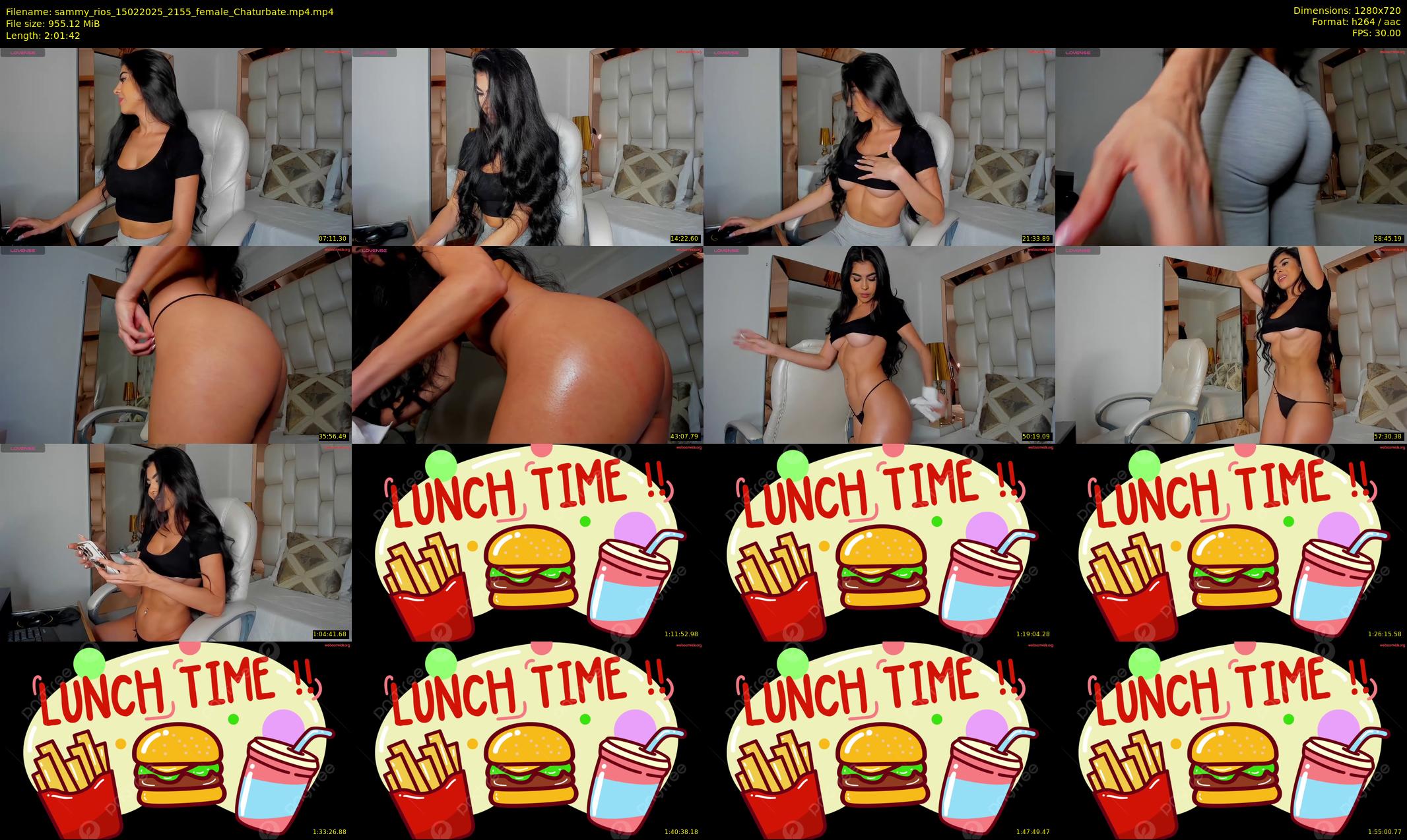 sammy_rios — 122 minute Chaturbate female cam show recording, 720p, Feb 15, 2025