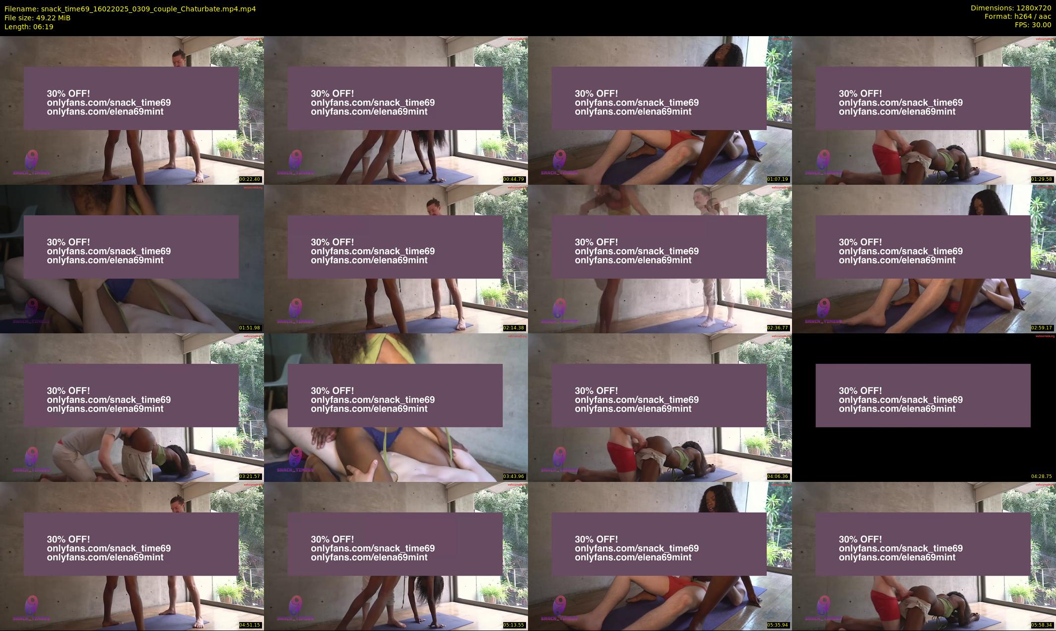 snack_time69 — 7 minute Chaturbate couple cam show recording, 720p, Feb 16, 2025