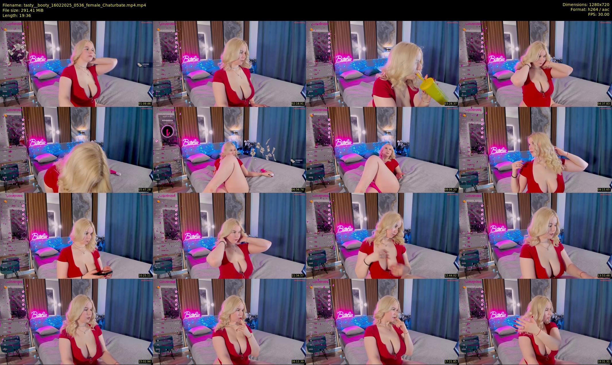 tasty__booty — 20 minute Chaturbate female cam show recording, 720p, Feb 16, 2025