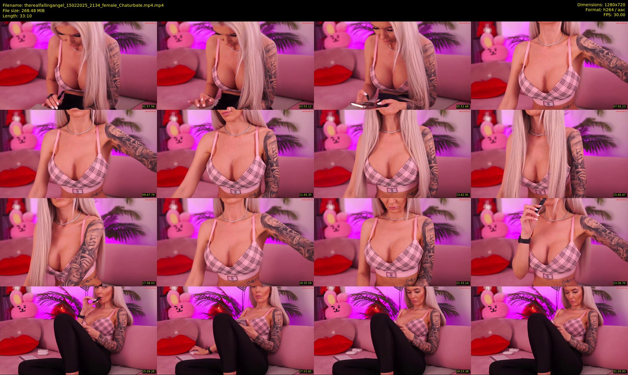 therealfallingangel — 34 minute Chaturbate female cam show recording, 720p, Feb 15, 2025