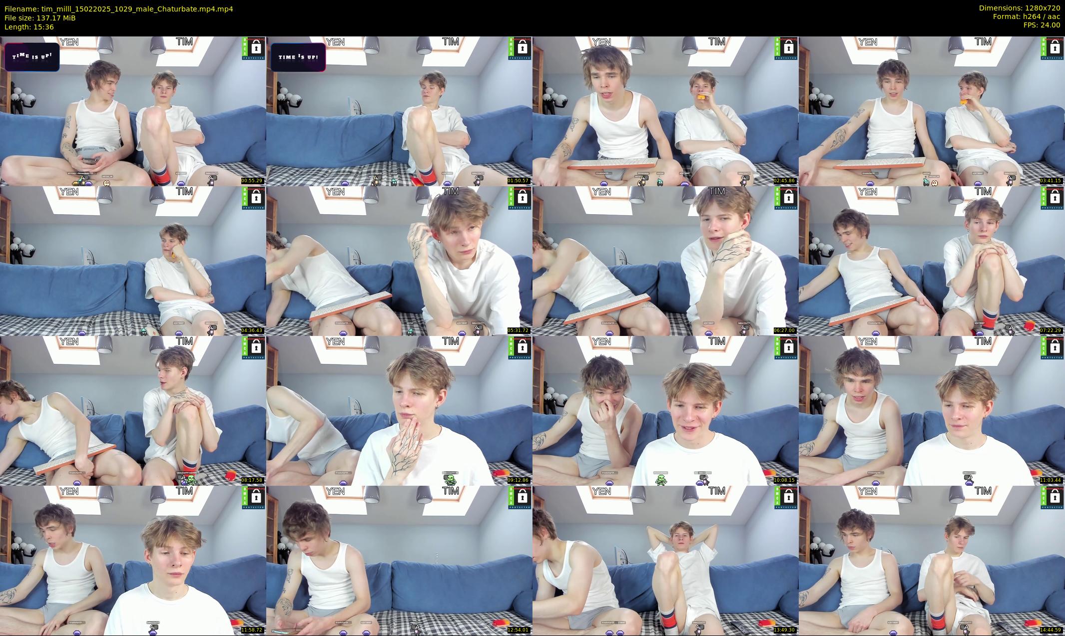 tim_milll — 16 minute Chaturbate male cam show recording, 720p, Feb 15, 2025