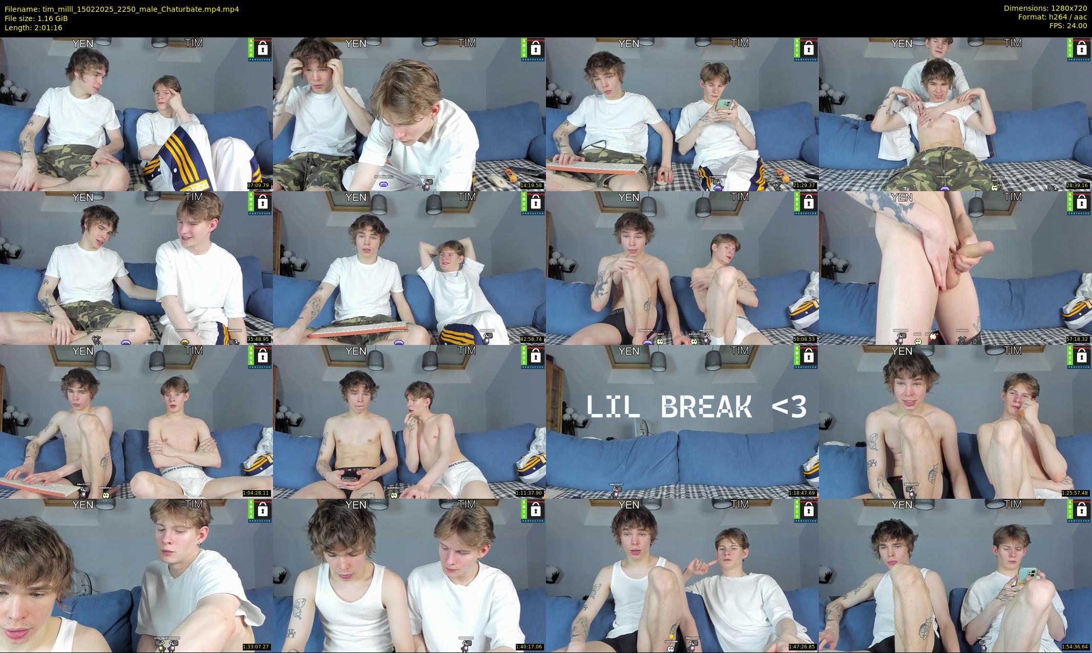 tim_milll — 122 minute Chaturbate male cam show recording, 720p, Feb 15, 2025