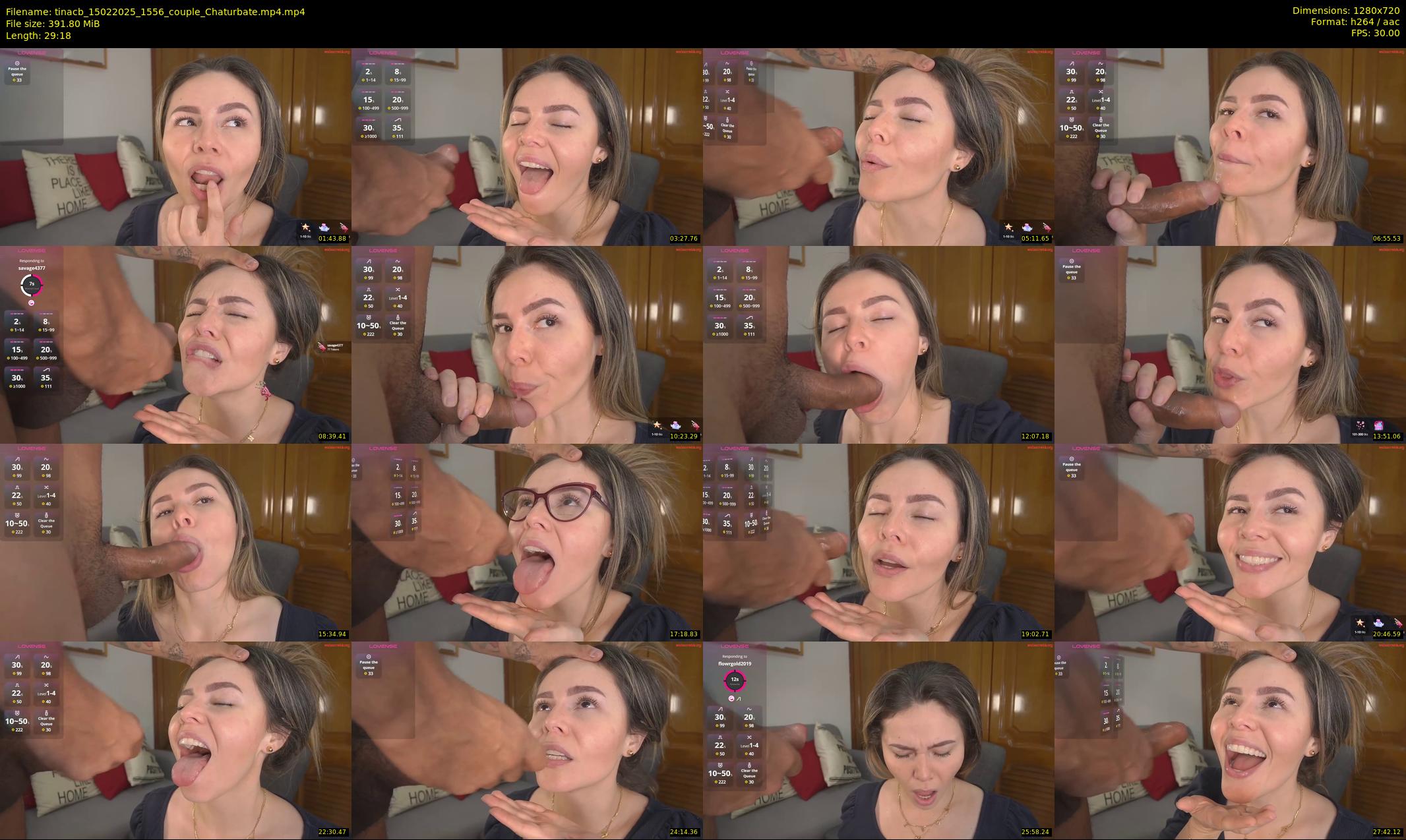 tinacb — 30 minute Chaturbate female cam show recording, 720p, Feb 15, 2025