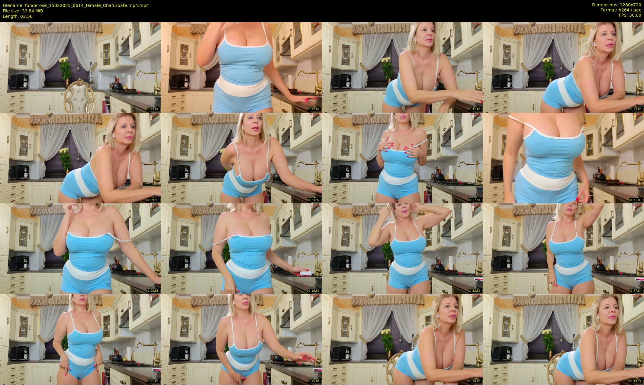 tunderose — 4 minute Chaturbate female cam show recording, 720p, Feb 15, 2025