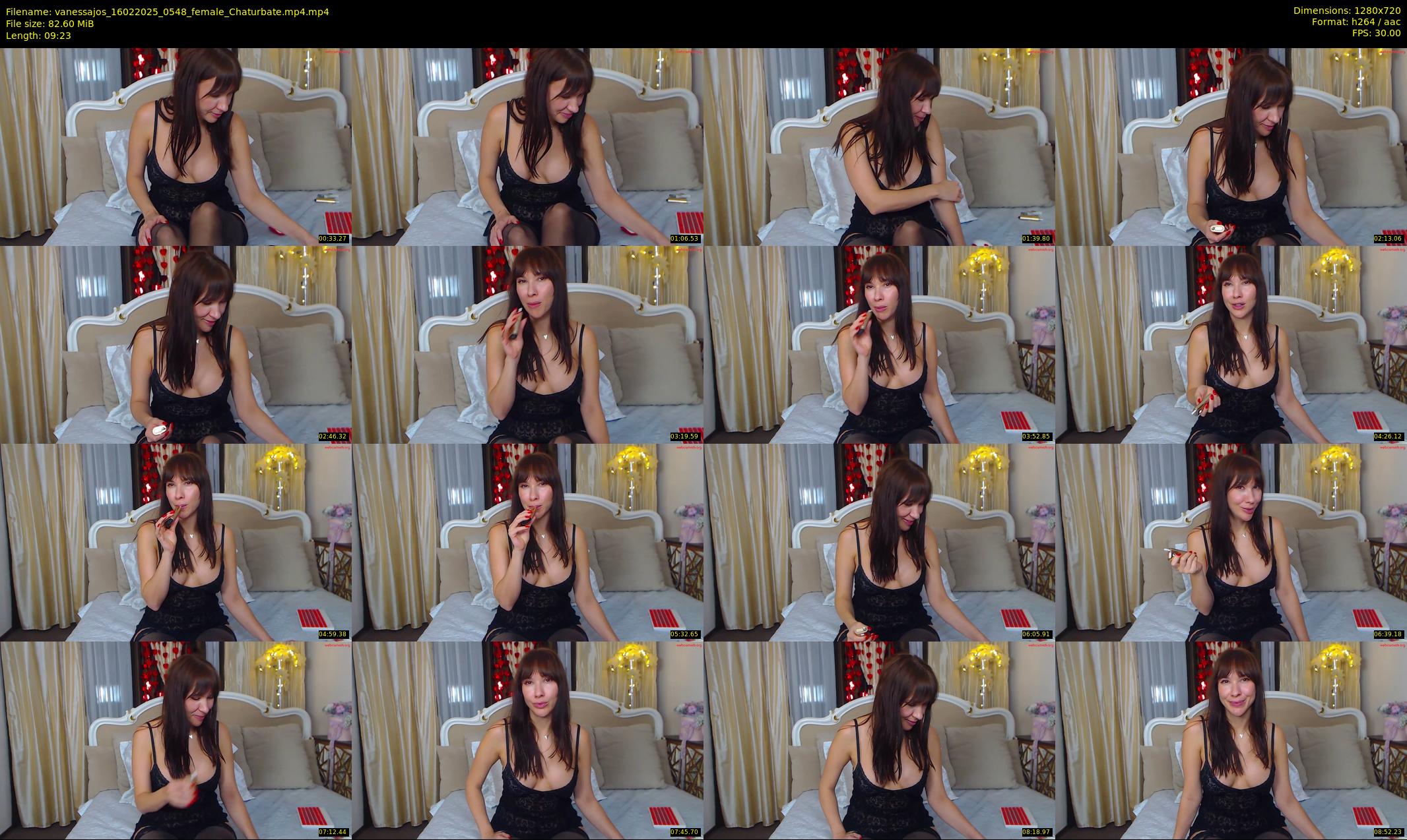 vanessajos — 10 minute Chaturbate female cam show recording, 720p, Feb 16, 2025