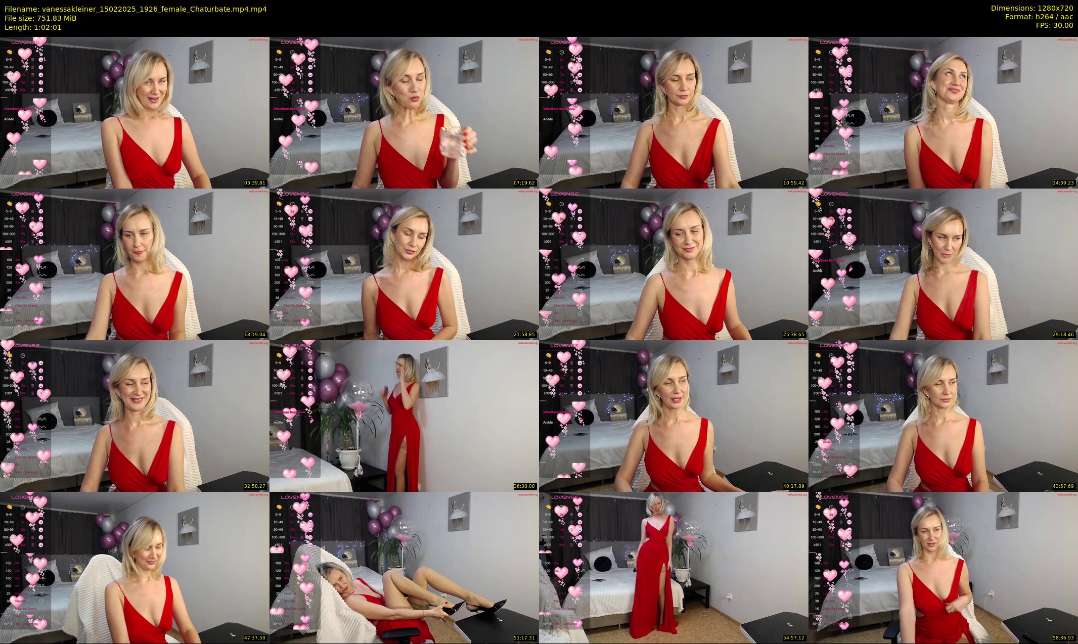 vanessakleiner — 63 minute Chaturbate female cam show recording, 720p, Feb 15, 2025