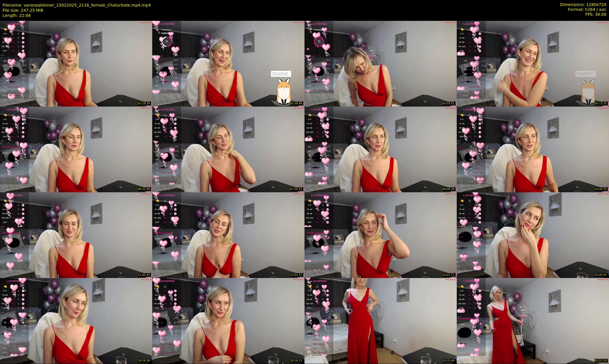 vanessakleiner — 23 minute Chaturbate female cam show recording, 720p, Feb 15, 2025