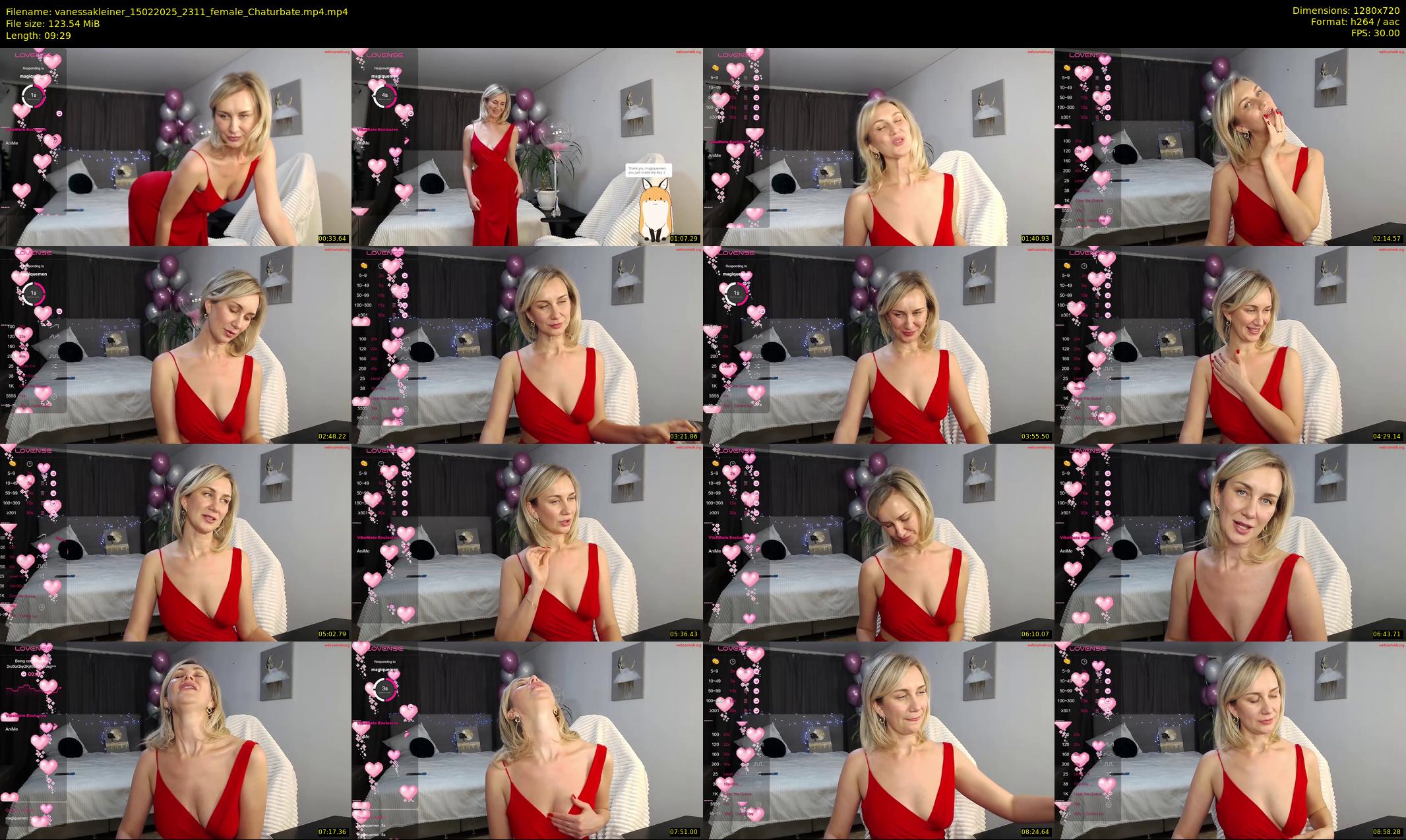 vanessakleiner — 10 minute Chaturbate female cam show recording, 720p, Feb 15, 2025