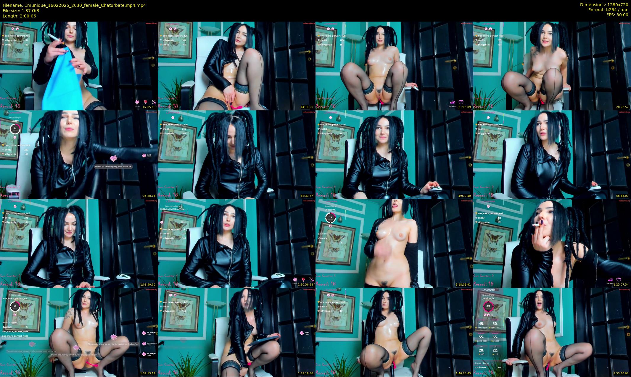 1munique — 121 minute Chaturbate female cam show recording, 720p, Feb 16, 2025