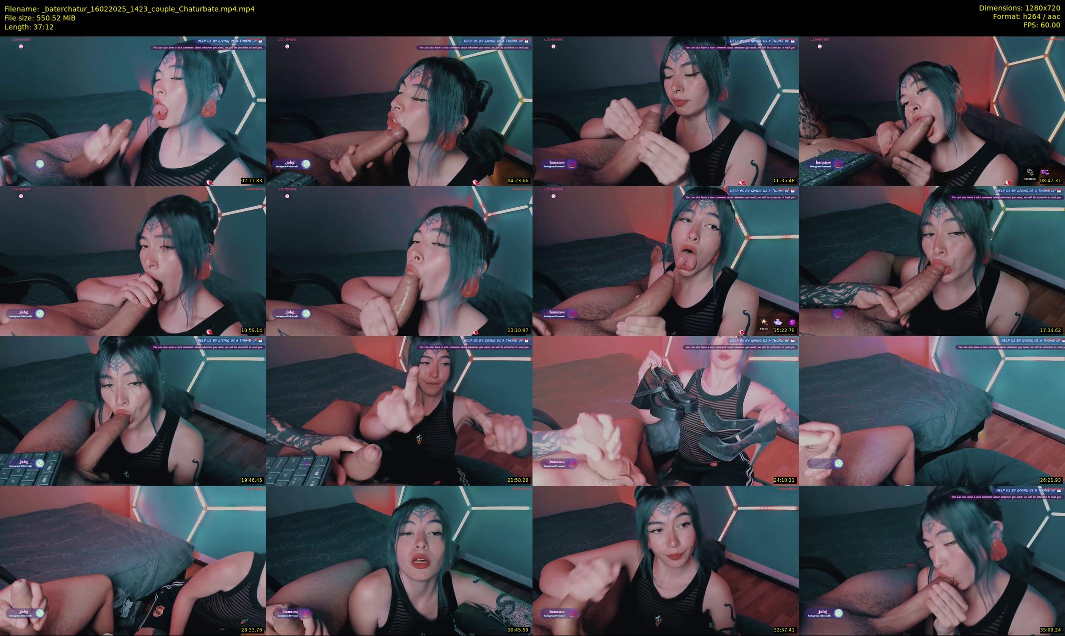_baterchatur — 38 minute Chaturbate couple cam show recording, 720p, Feb 16, 2025