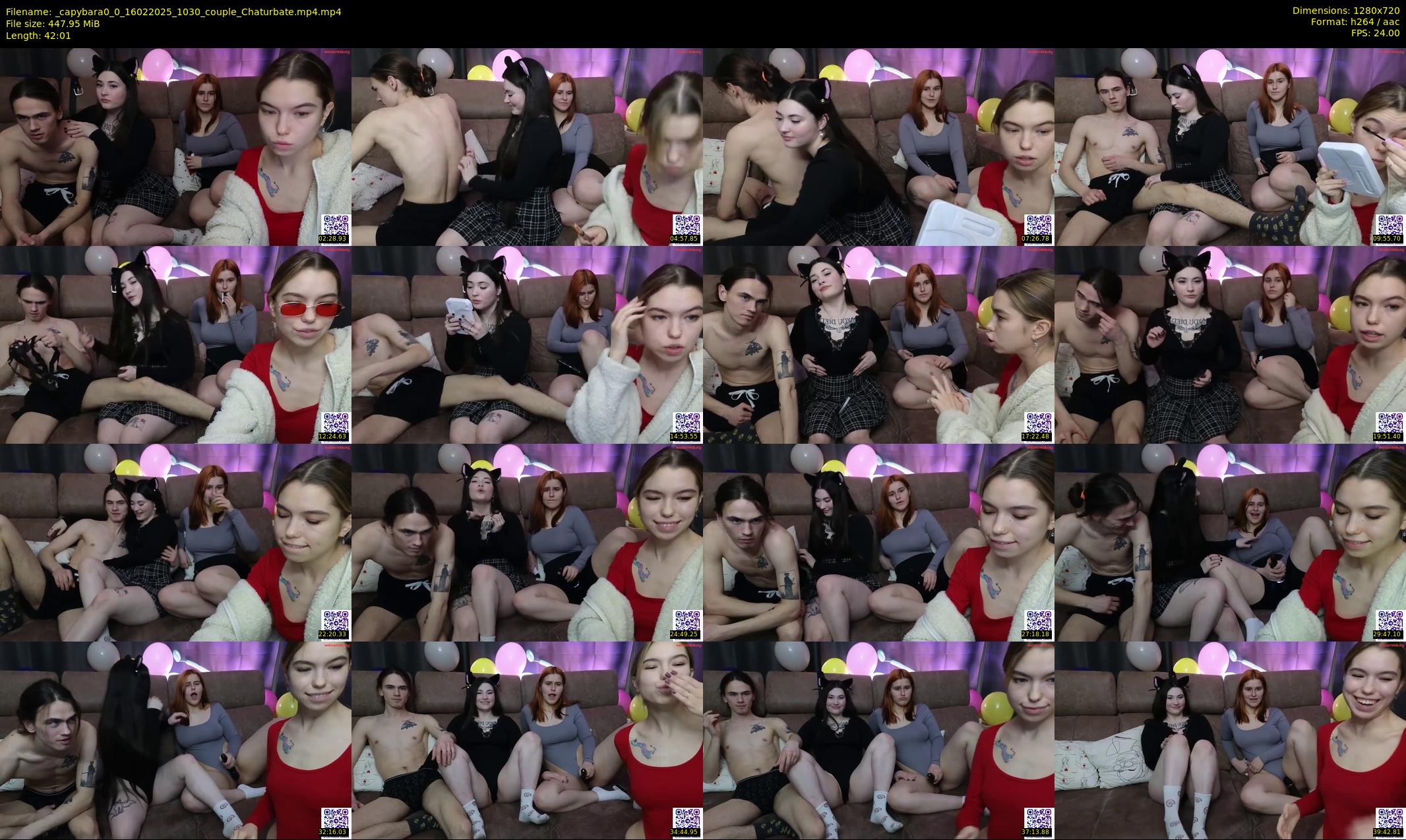 _capybara0_0 — 43 minute Chaturbate couple cam show recording, 720p, Feb 16, 2025