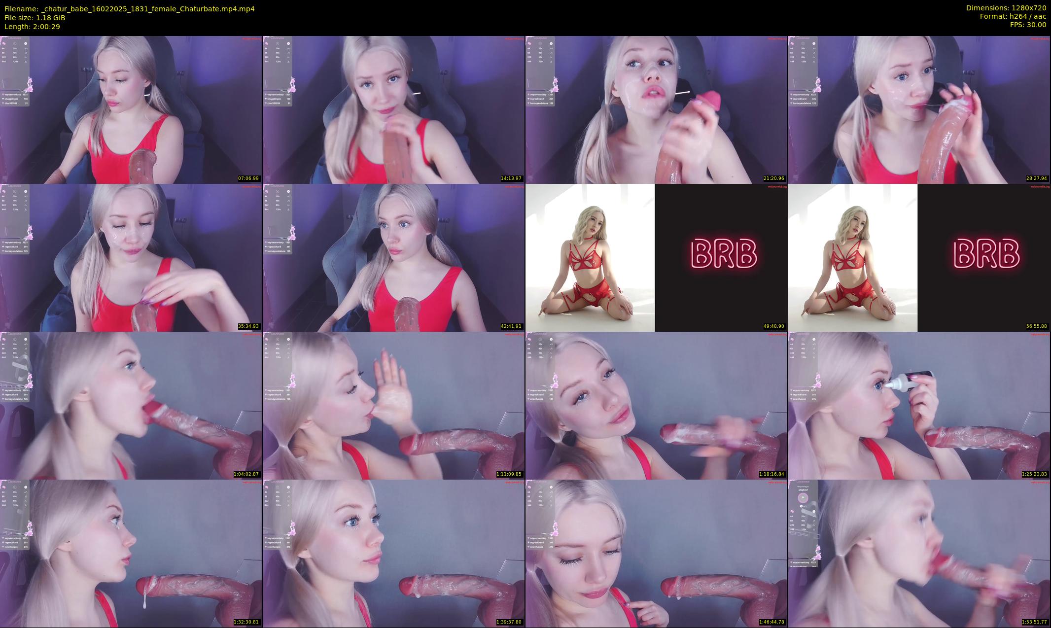 _chatur_babe — 121 minute Chaturbate female cam show recording, 720p, Feb 16, 2025
