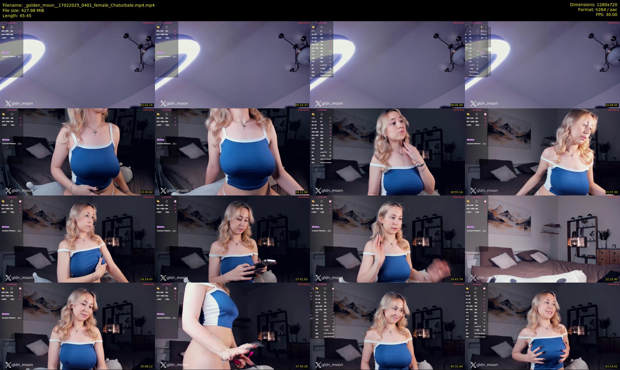 _golden_moon_ — 46 minute Chaturbate female cam show recording, 720p, Feb 17, 2025
